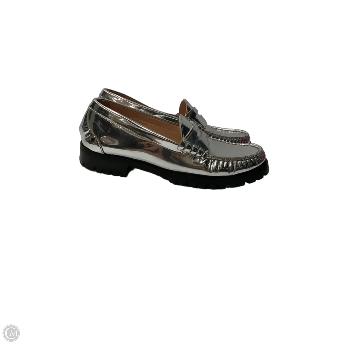 Shoes Flats By J. Crew In Silver, Size: 9