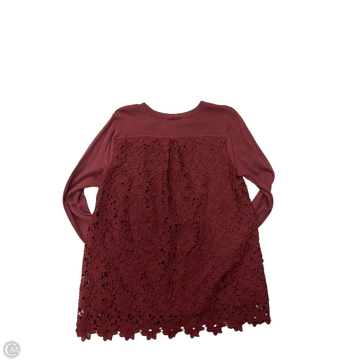 Top Long Sleeve By Loft In Red, Size: S