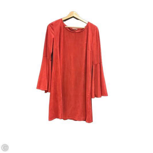 Dress Casual Short By Adrienne In Orange, Size: L