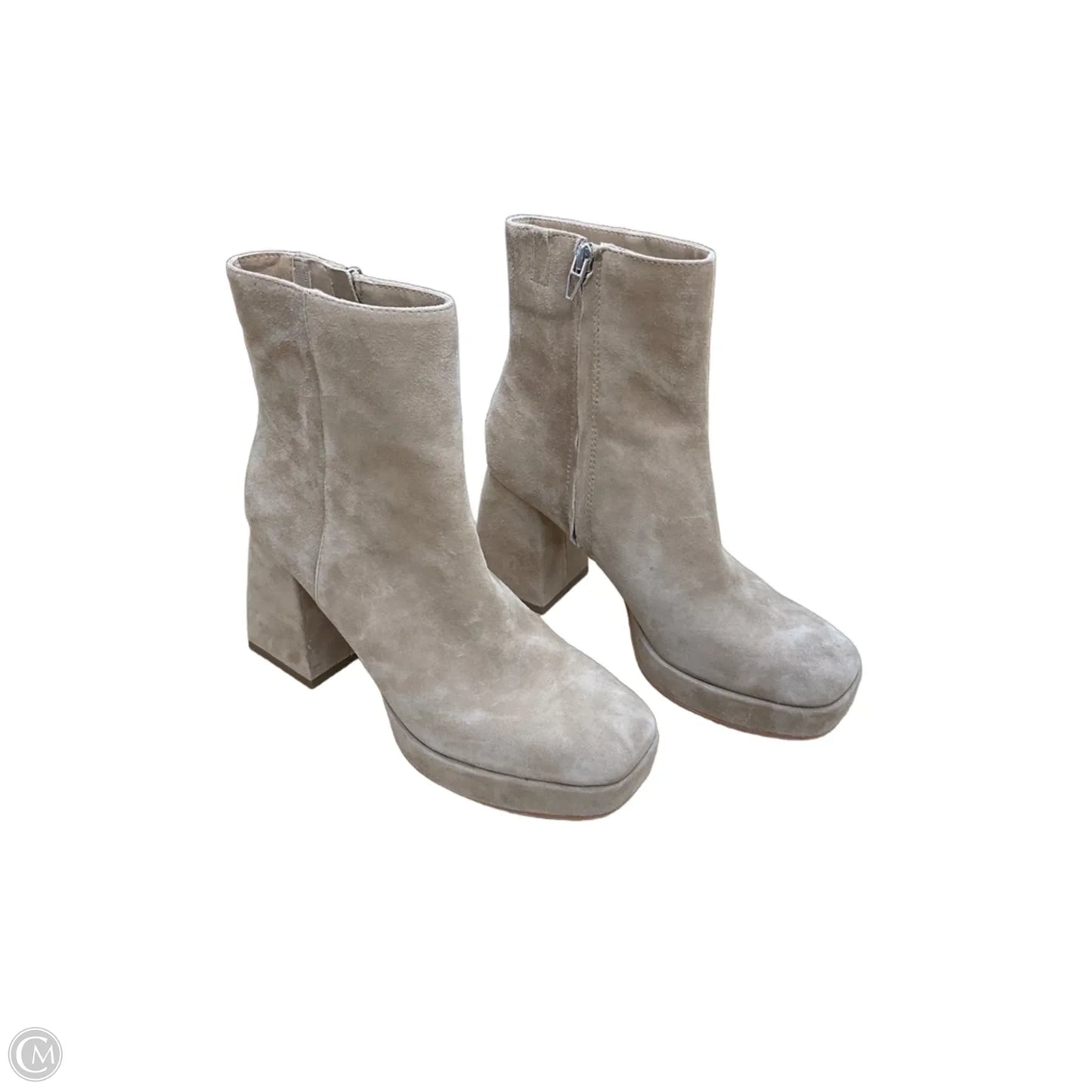 Boots Ankle Heels By Dolce Vita In Beige, Size: 8.5