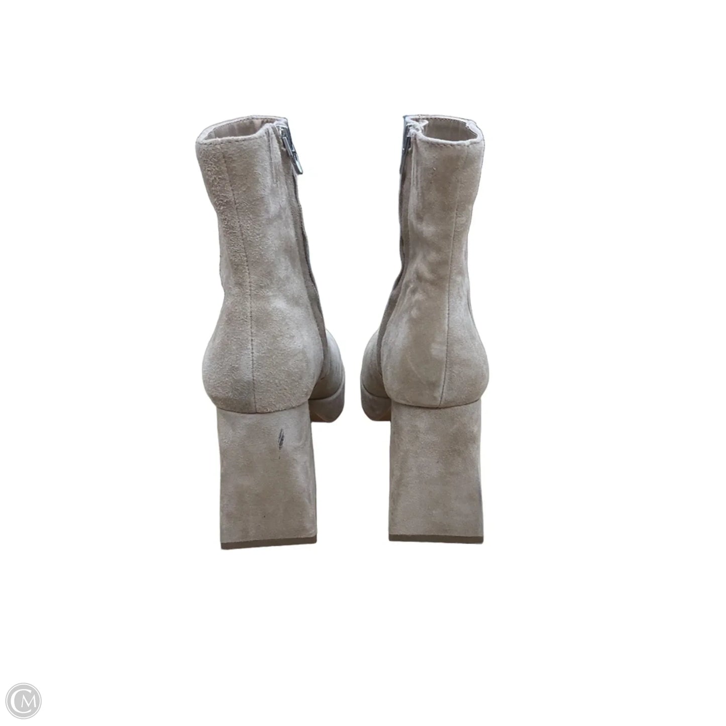 Boots Ankle Heels By Dolce Vita In Beige, Size: 8.5