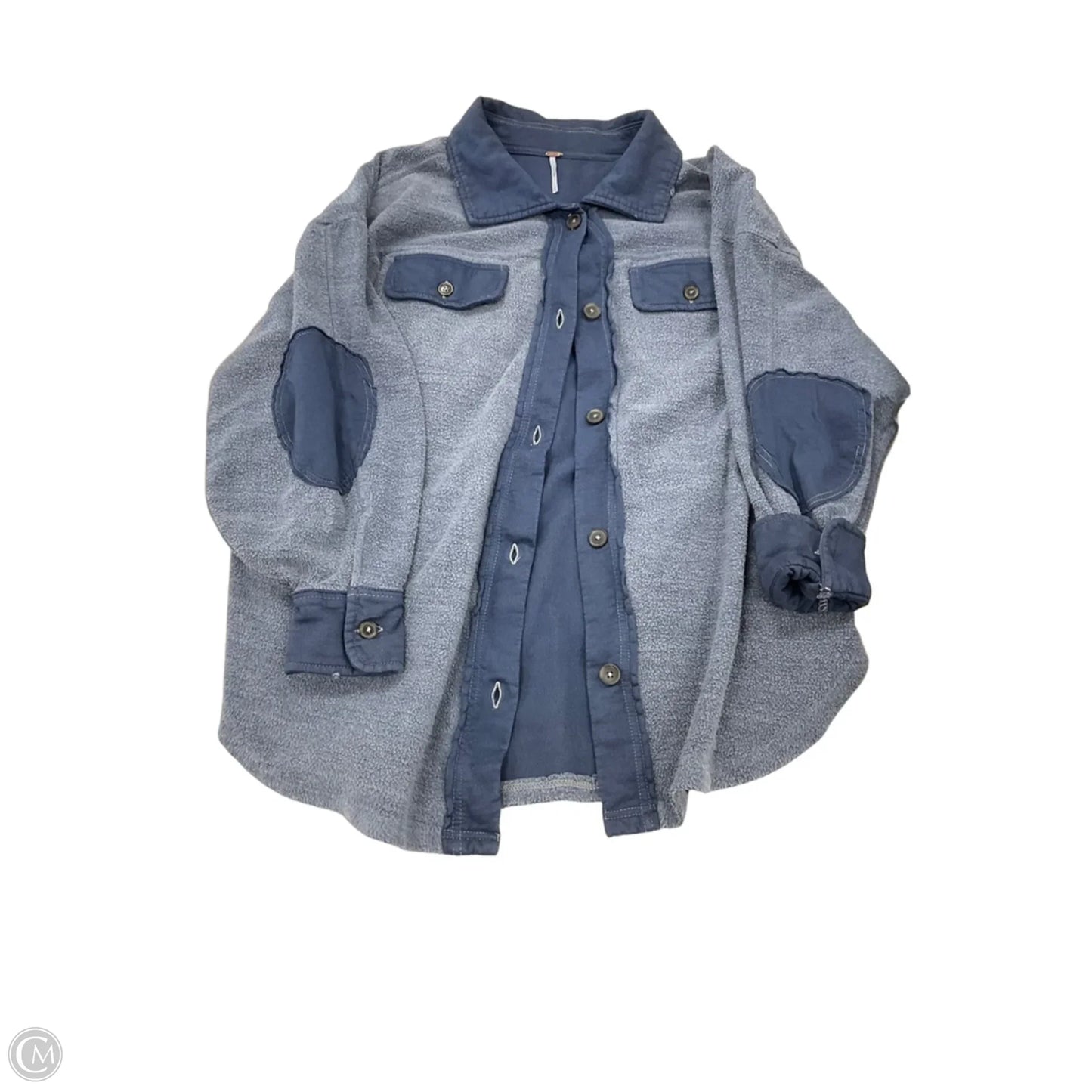 Jacket Fleece By Free People In Blue, Size: M