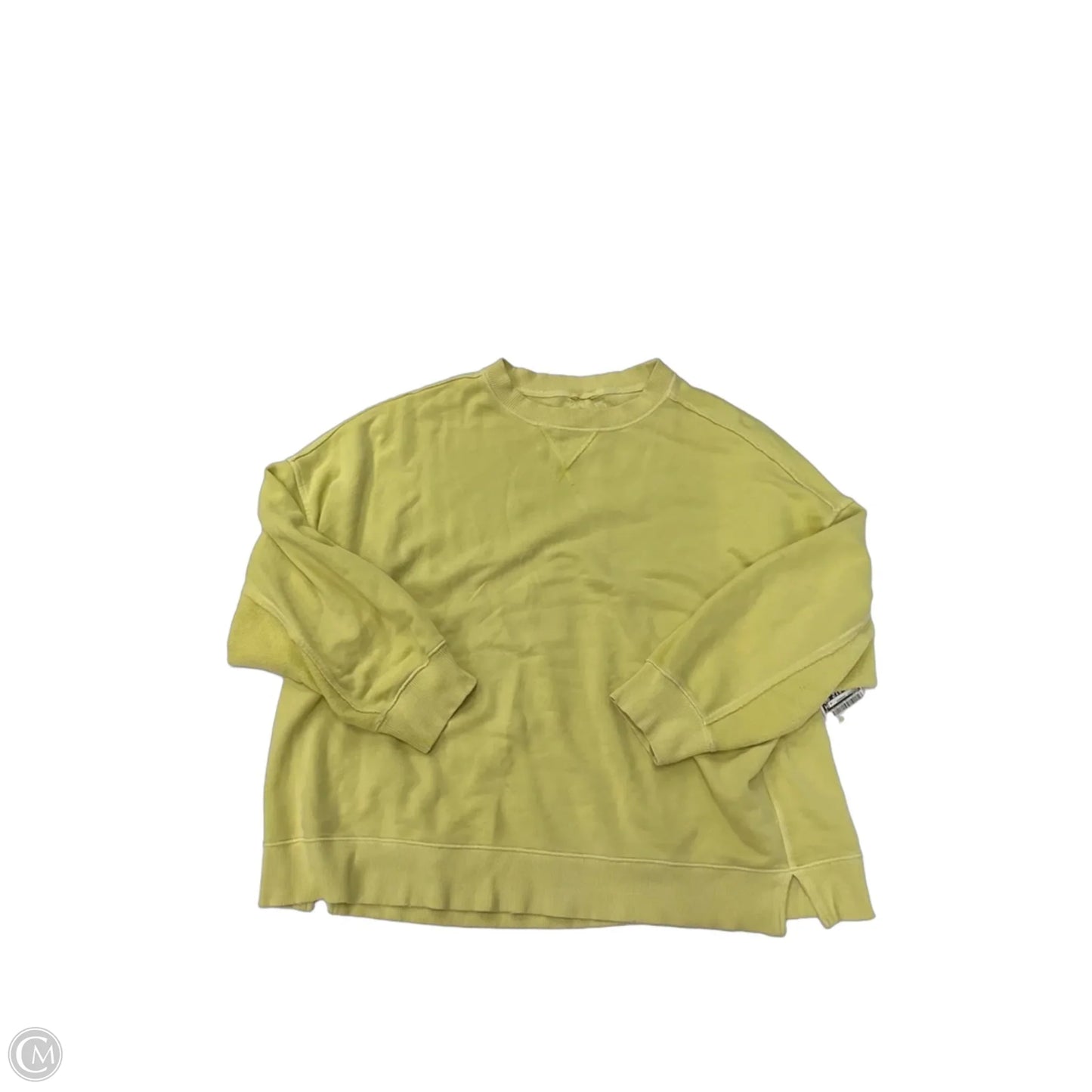 Sweatshirt Crewneck By Aerie In Yellow, Size: Xl