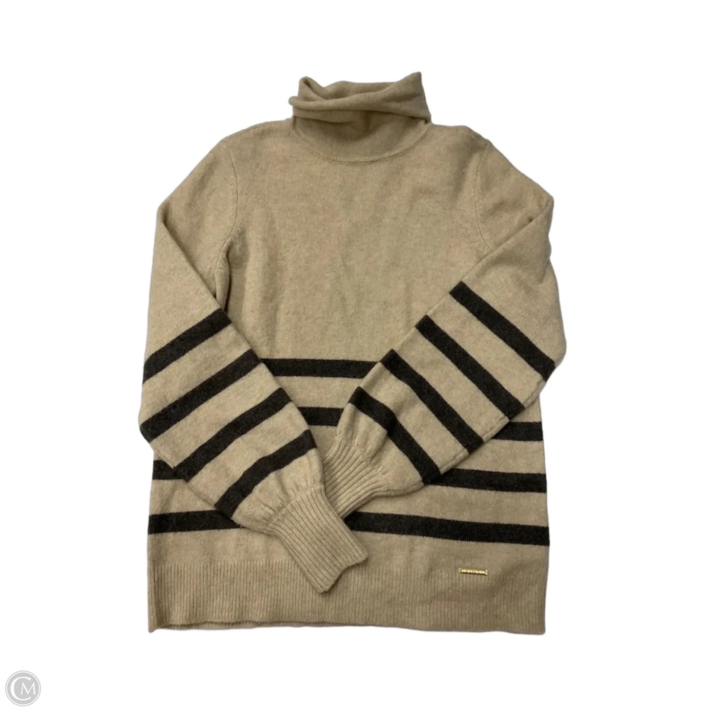 Sweater Designer By Michael Kors In Striped Pattern, Size: S