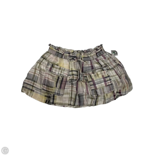 Skirt Mini & Short By Pilcro In Plaid Pattern, Size: Xs