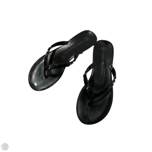 Sandals Designer By Tory Burch In Black, Size: 8