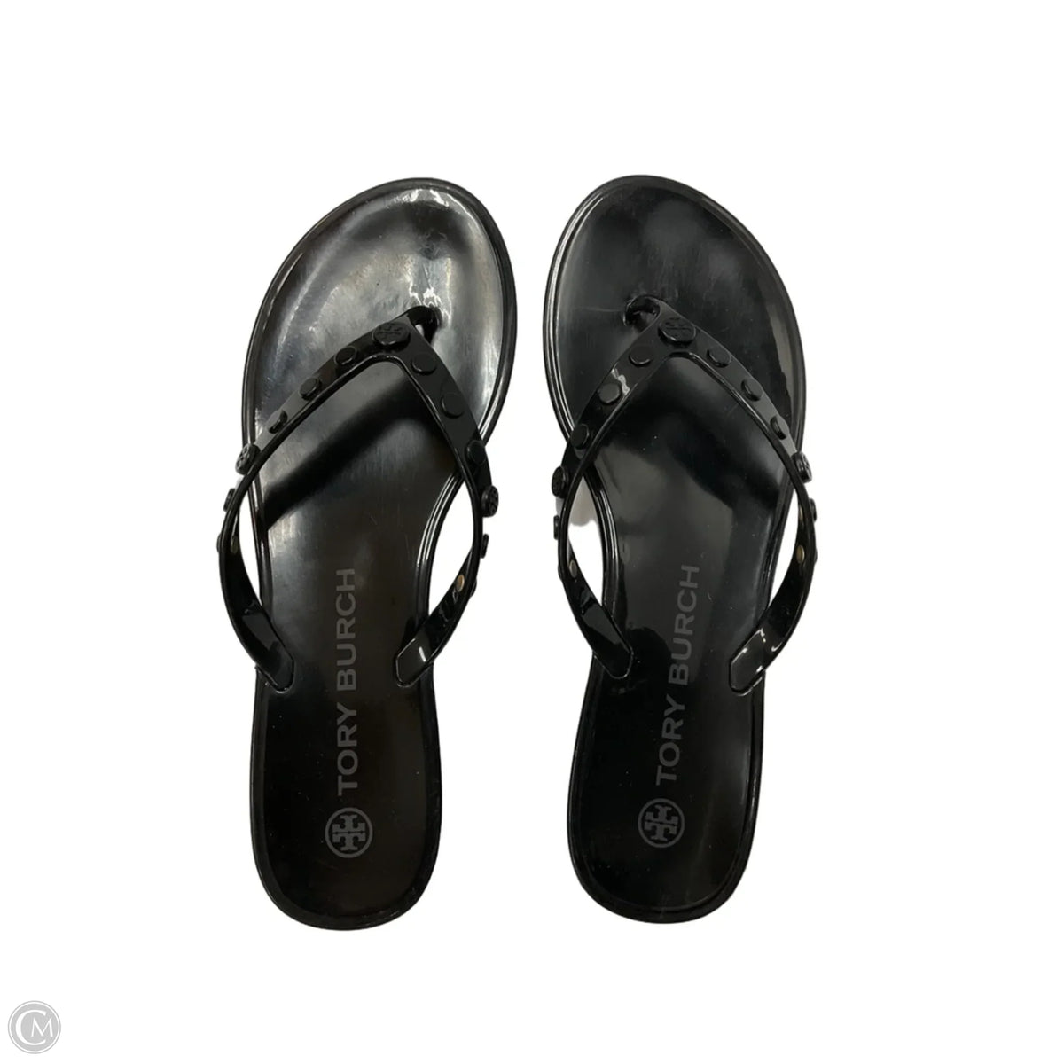 Sandals Designer By Tory Burch In Black, Size: 8