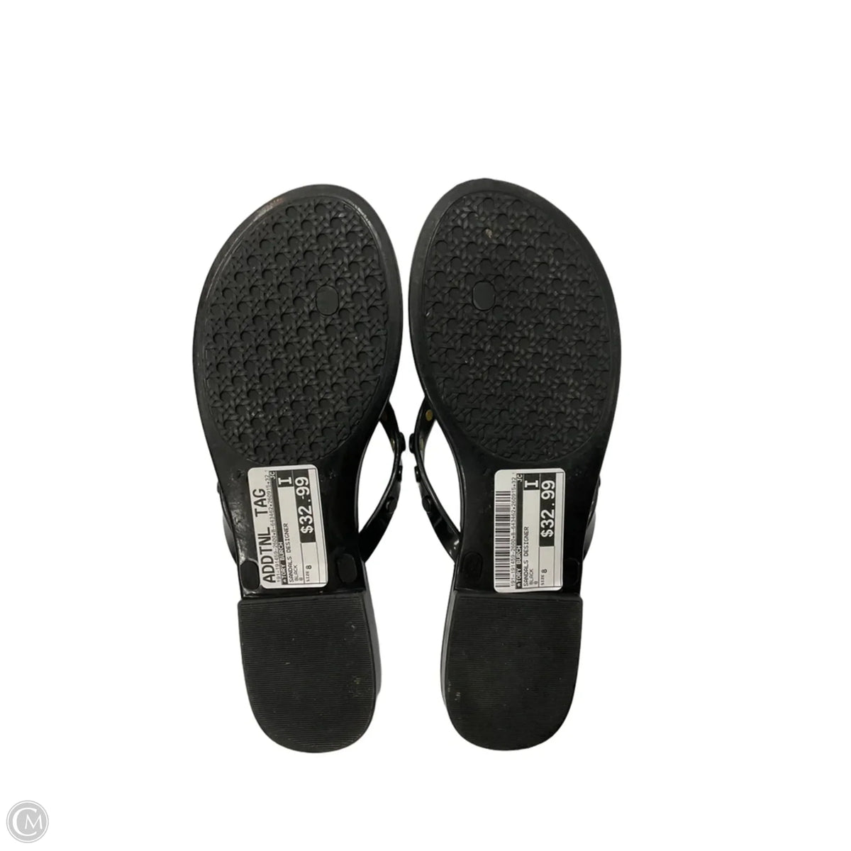 Sandals Designer By Tory Burch In Black, Size: 8