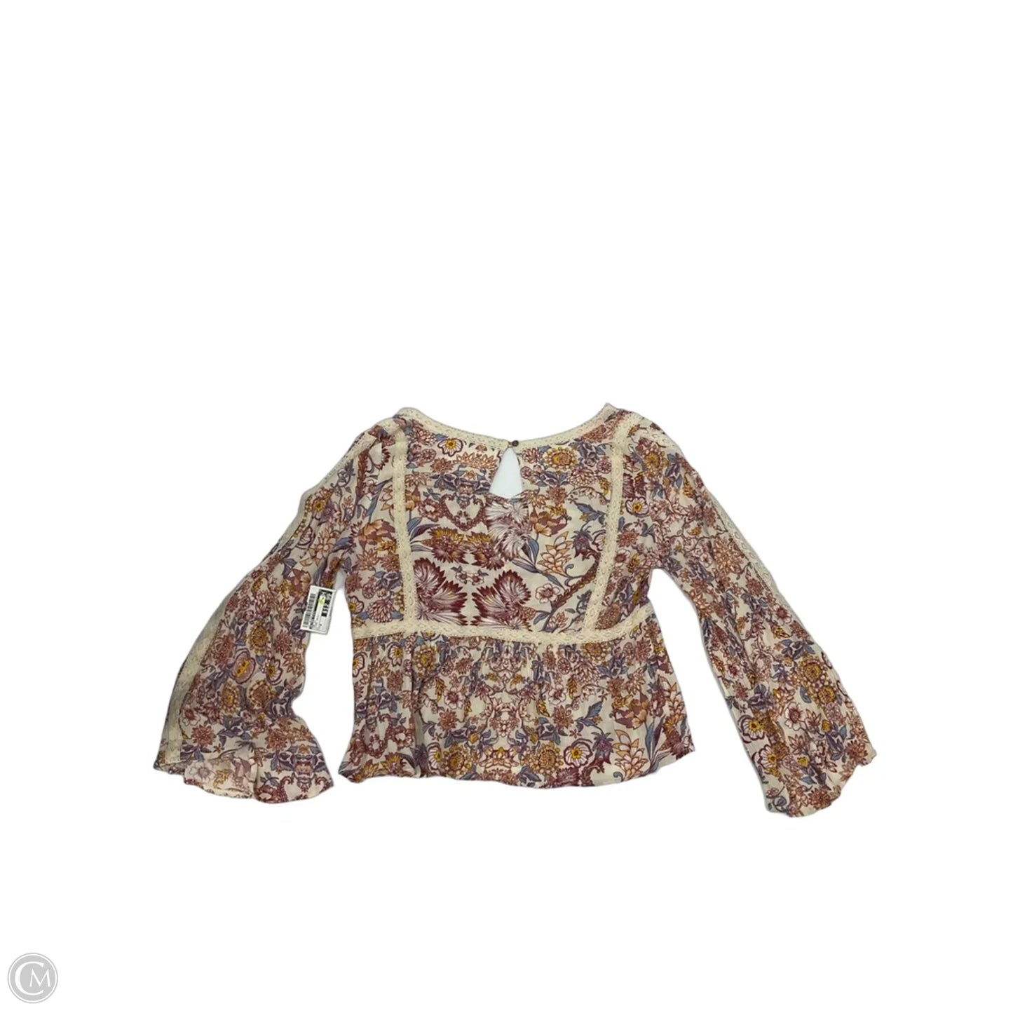 Top Long Sleeve By Altard State In Floral Print, Size: M