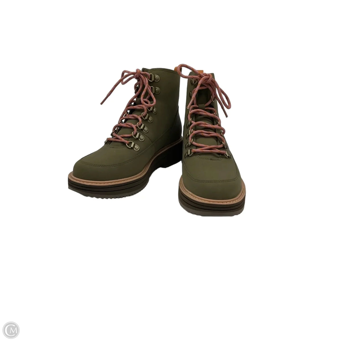 Boots Ankle Heels By Teva In Green, Size: 8.5