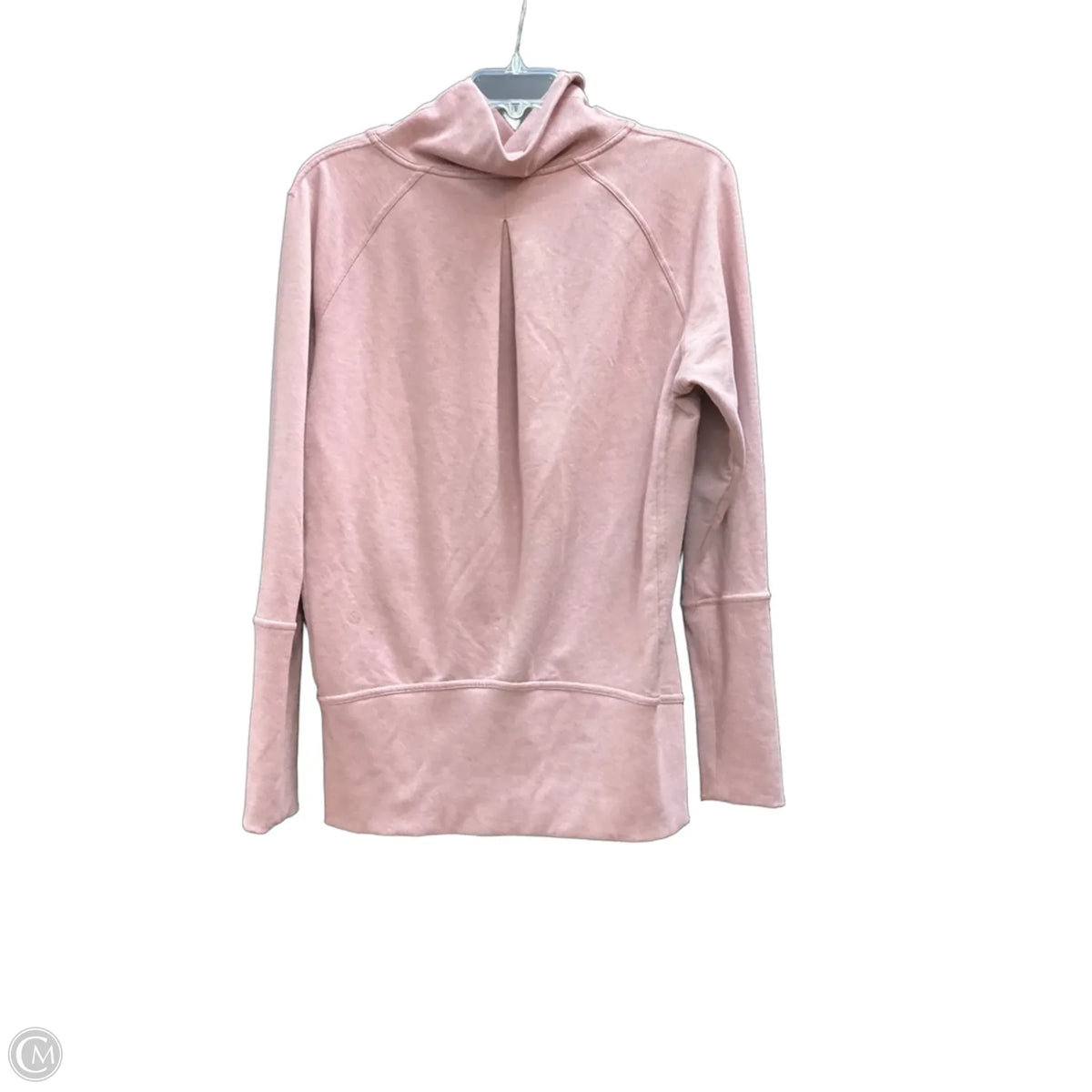 Athletic Top Long Sleeve Collar By Lululemon In Pink, Size: 6