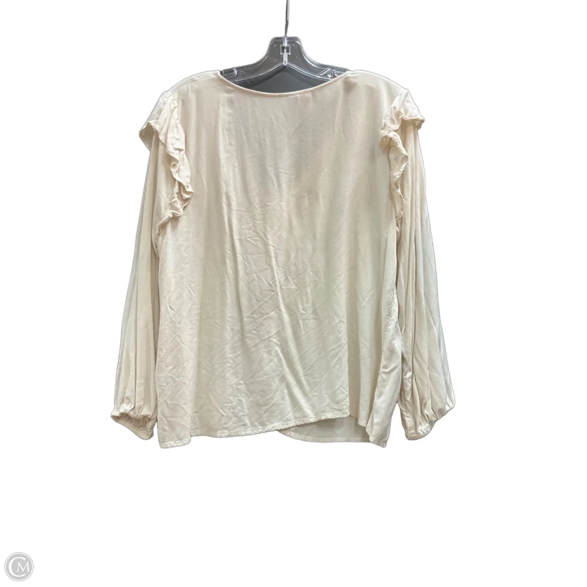 Top Long Sleeve By Universal Thread In Cream, Size: Xl