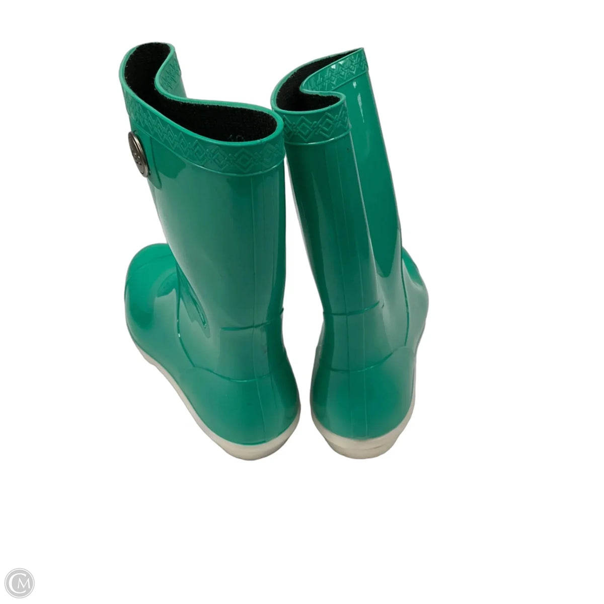Boots Designer By Ugg In Aqua, Size: 10