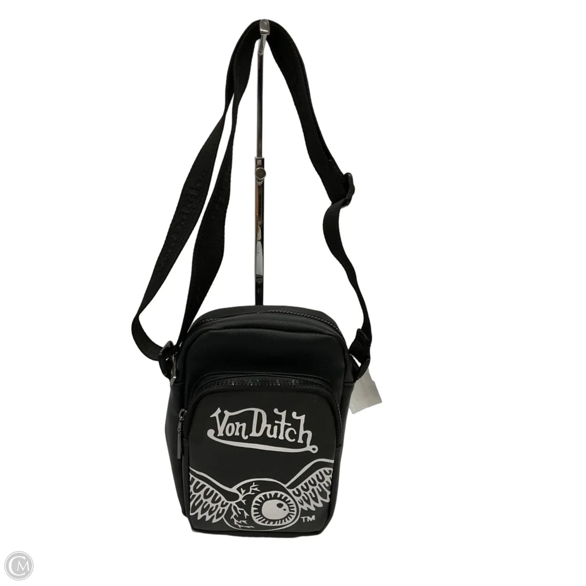 Handbag Leather By Von Dutch, Size: Small