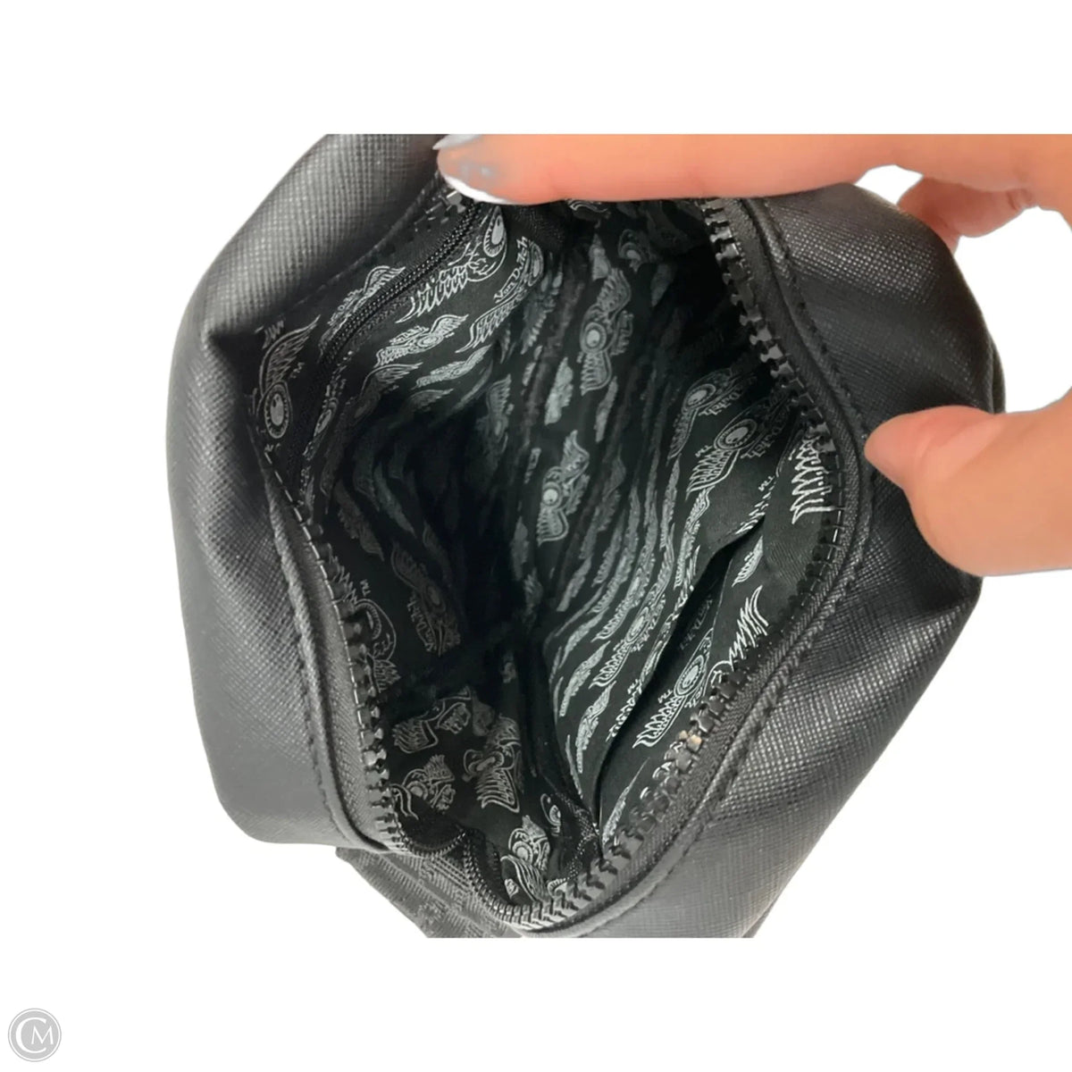Handbag Leather By Von Dutch, Size: Small