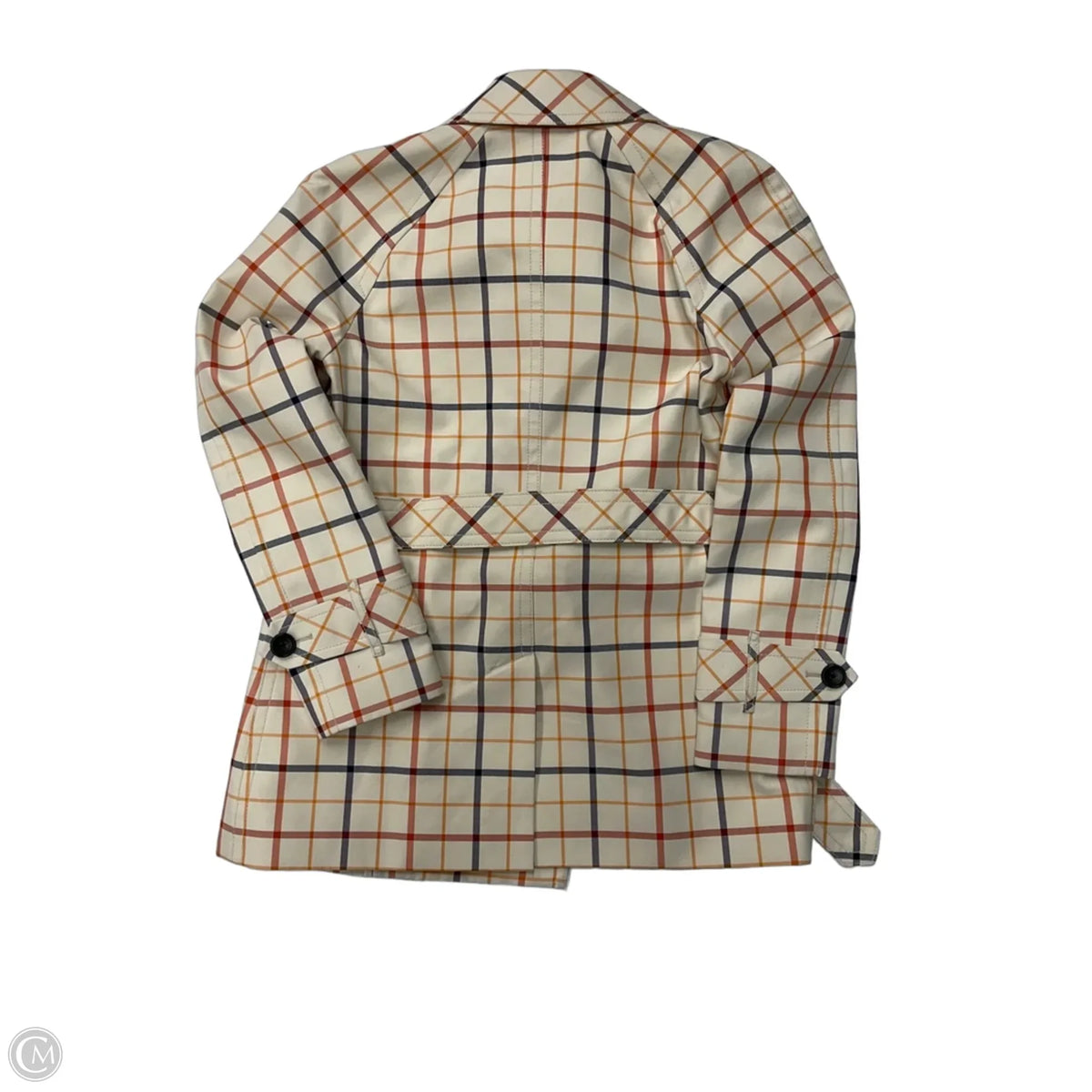 Blazer Designer By Coach In Plaid Pattern, Size: Xs