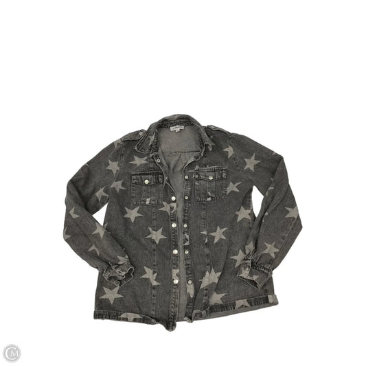 Jacket Denim By Clothes Mentor In Grey, Size: S