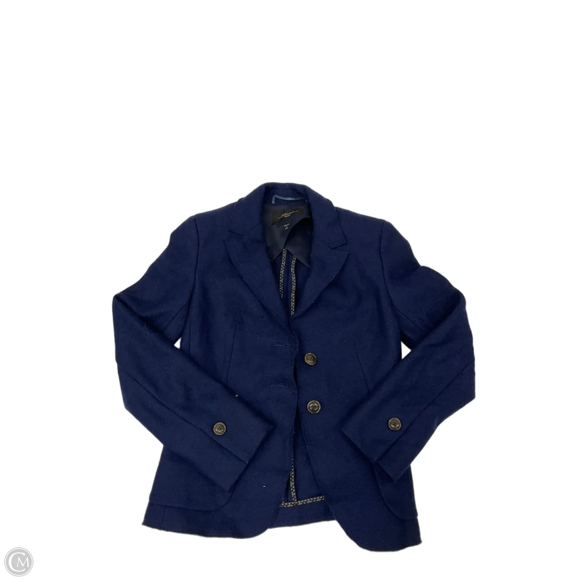Blazer By Clothes Mentor In Blue, Size: M