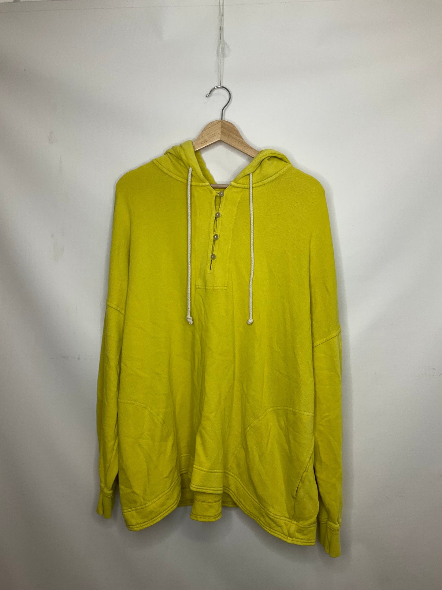 Yellow Sweatshirt Hoodie Aerie, Size Xl