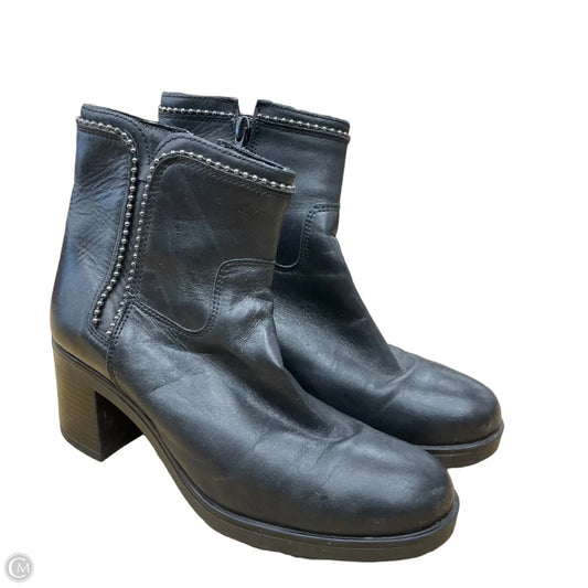 Boots Ankle Heels By Clothes Mentor In Black, Size: 7