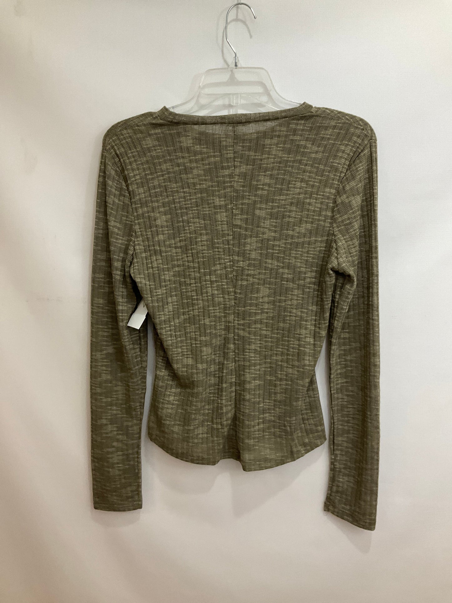 Green Top Long Sleeve Basic Free People, Size M