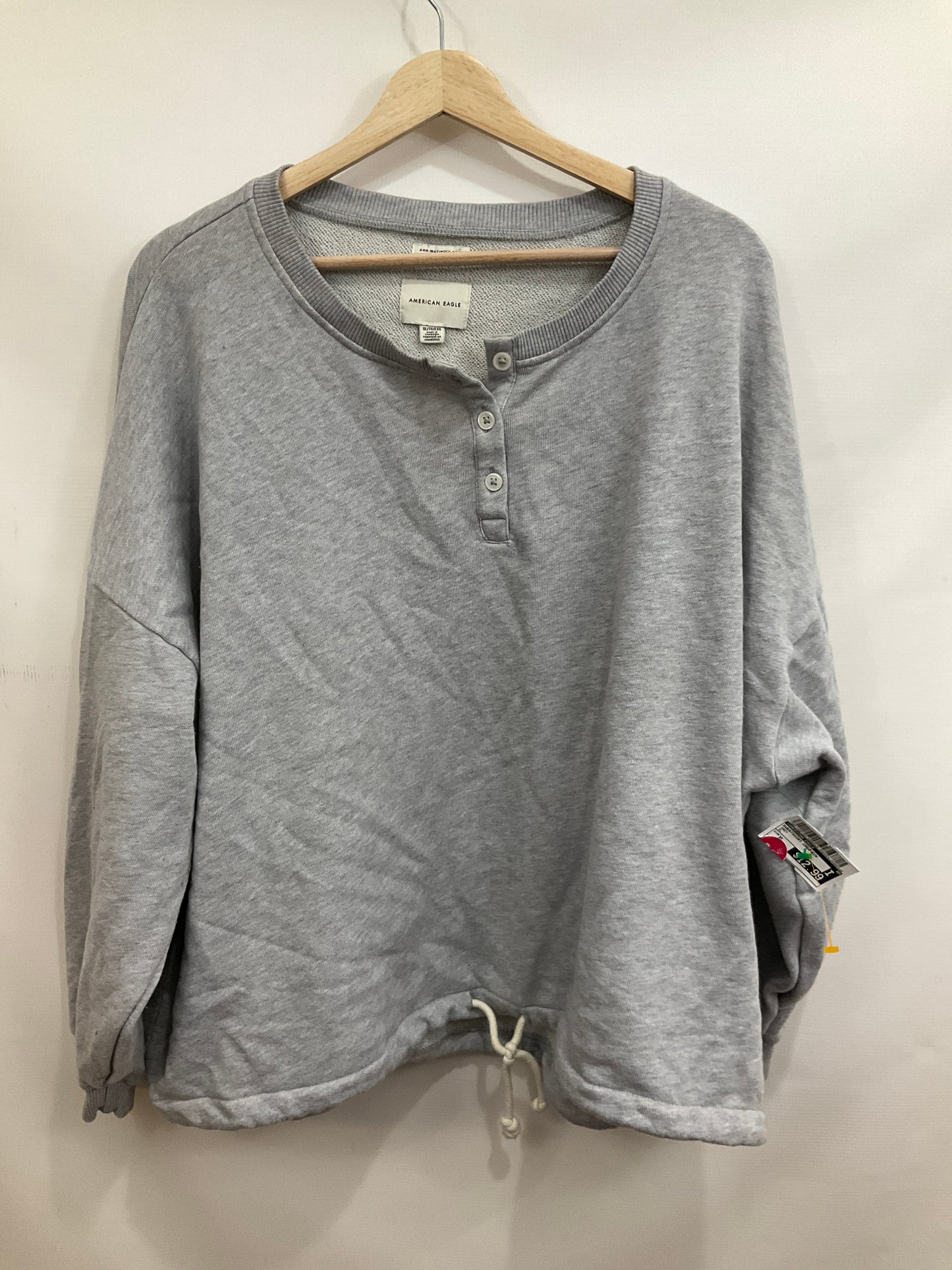 Sweatshirt Crewneck By American Eagle In Grey, Size: Xl