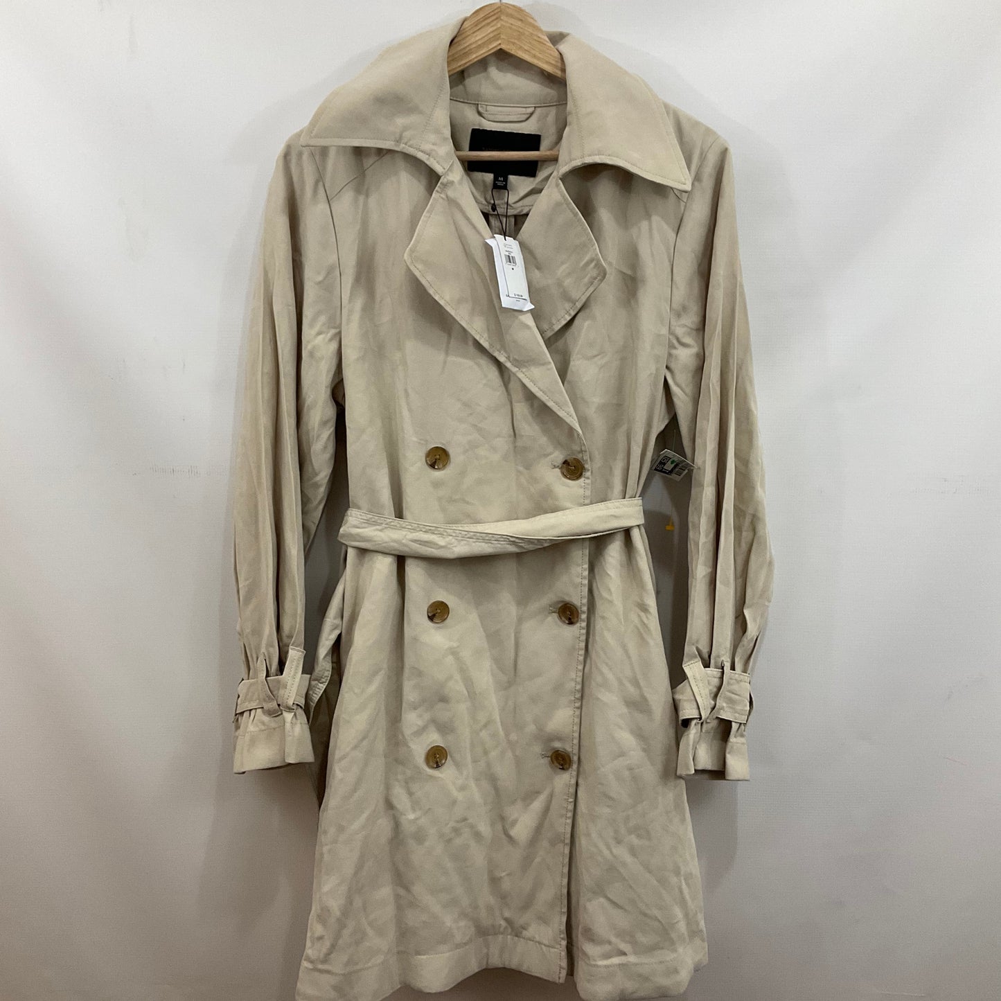 Coat Trench Coat By Banana Republic In Beige, Size: M