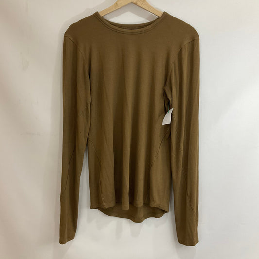 Athletic Top Long Sleeve Crewneck By Lululemon In Brown, Size: 10