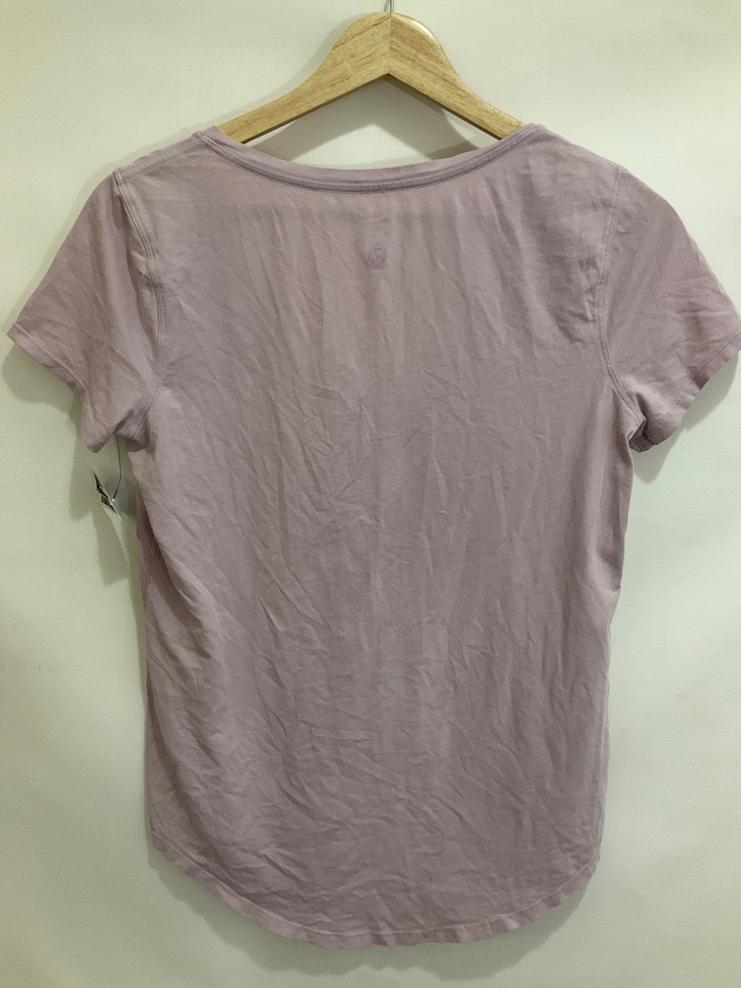 Athletic Top Short Sleeve By Lululemon In Purple, Size: 6