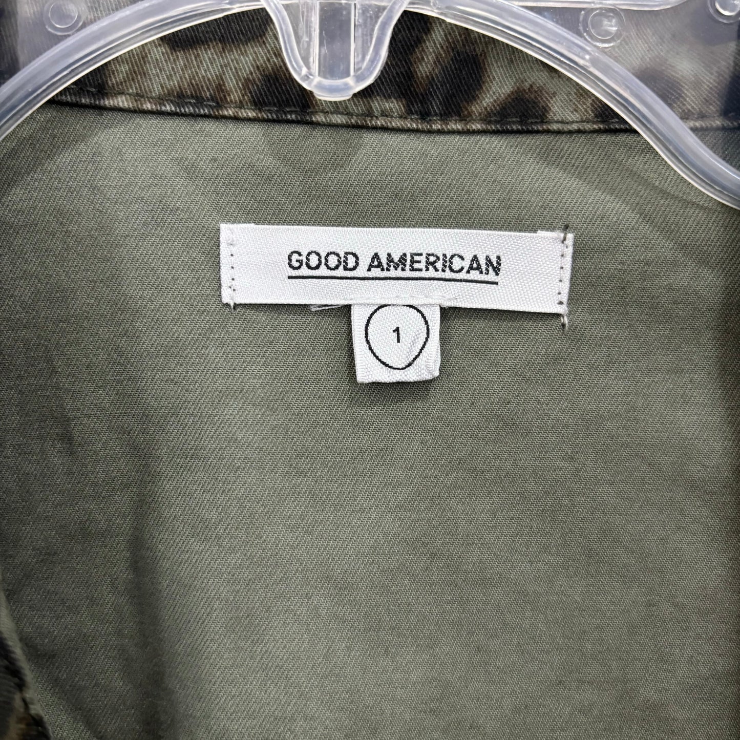 Jacket Denim By Good American In Green, Size: S