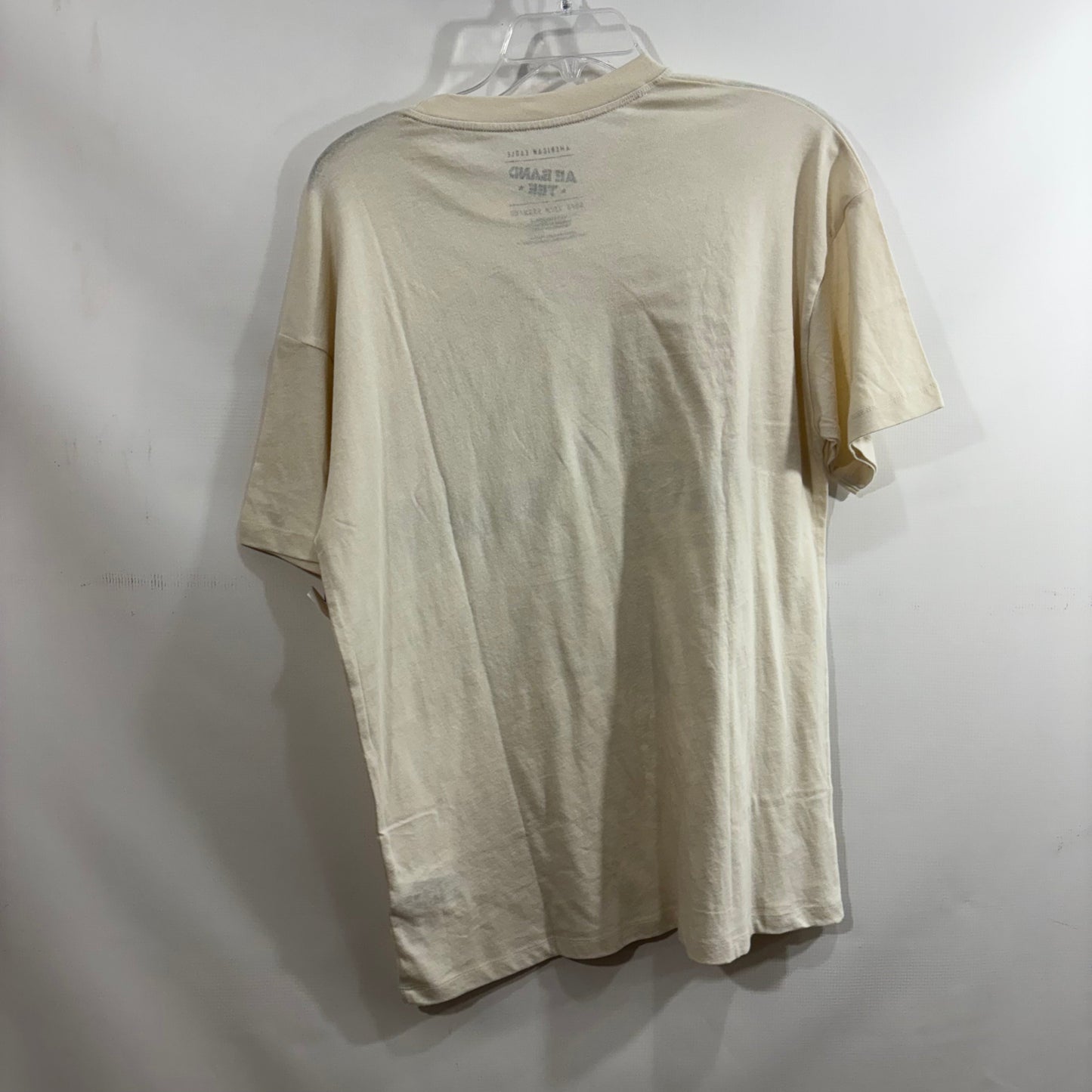 Top Short Sleeve By American Eagle In Cream, Size: Xs