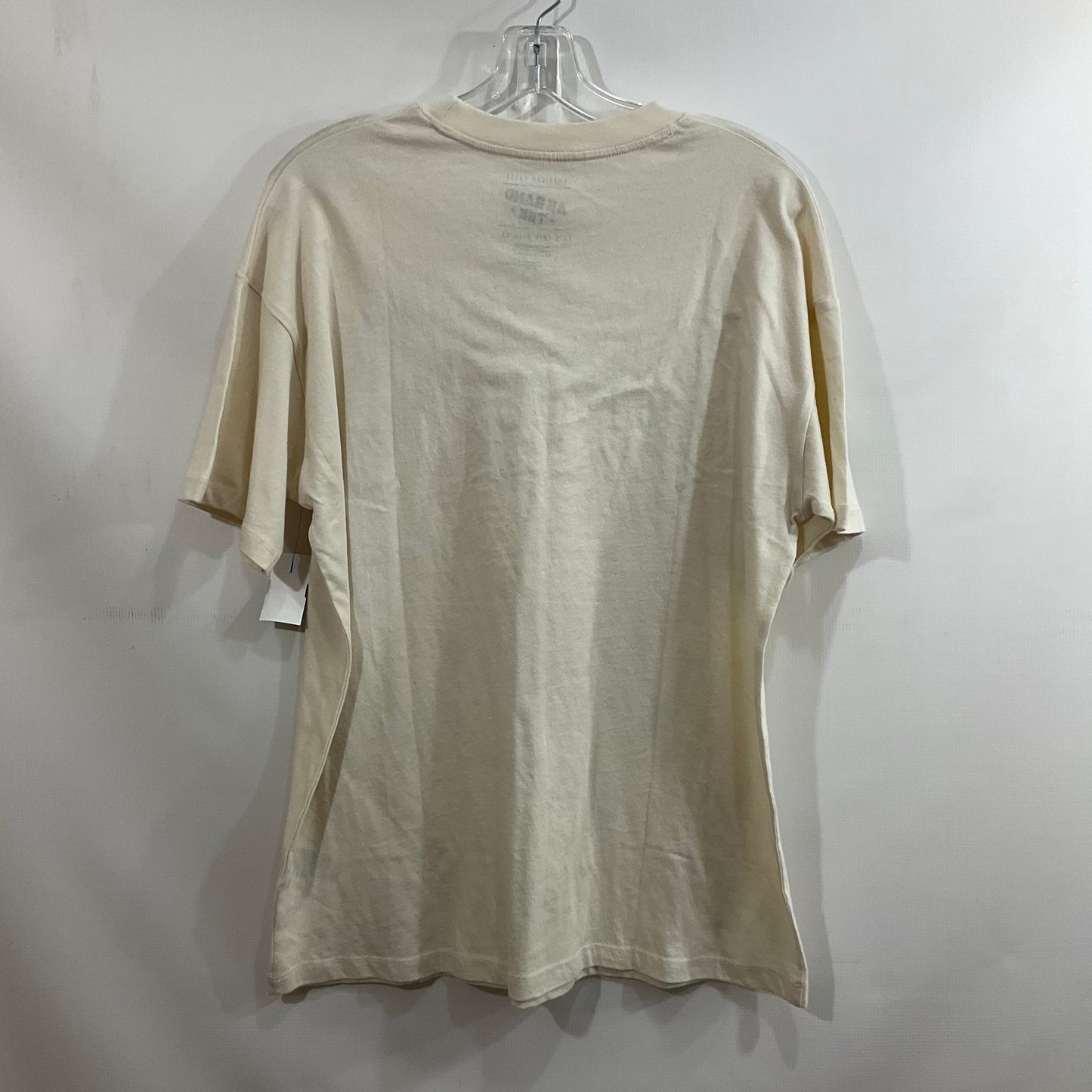 Top Short Sleeve By American Eagle In Cream, Size: Xs