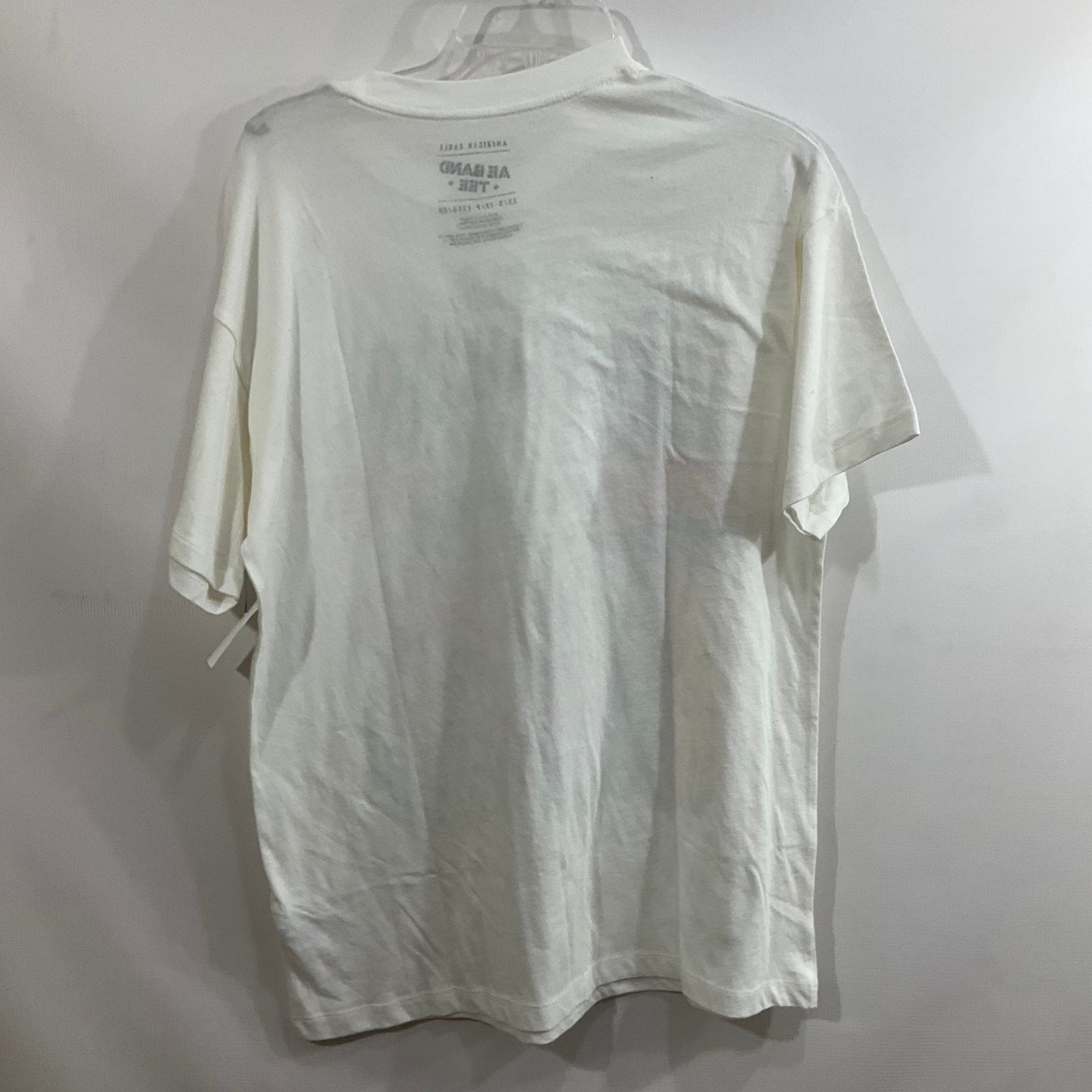 Top Short Sleeve By American Eagle In White, Size: Xs