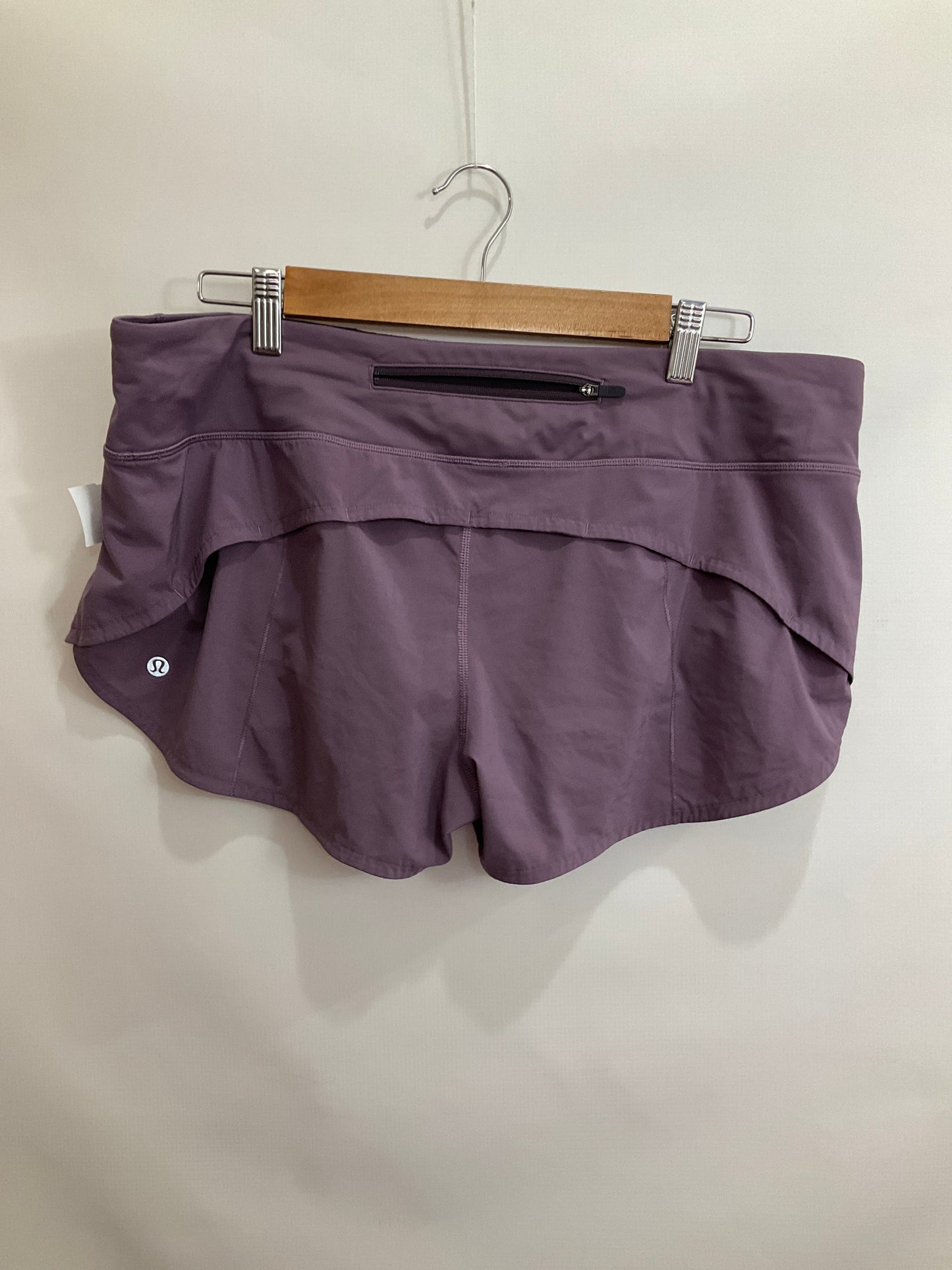 Athletic Shorts By Lululemon In Purple, Size: 12