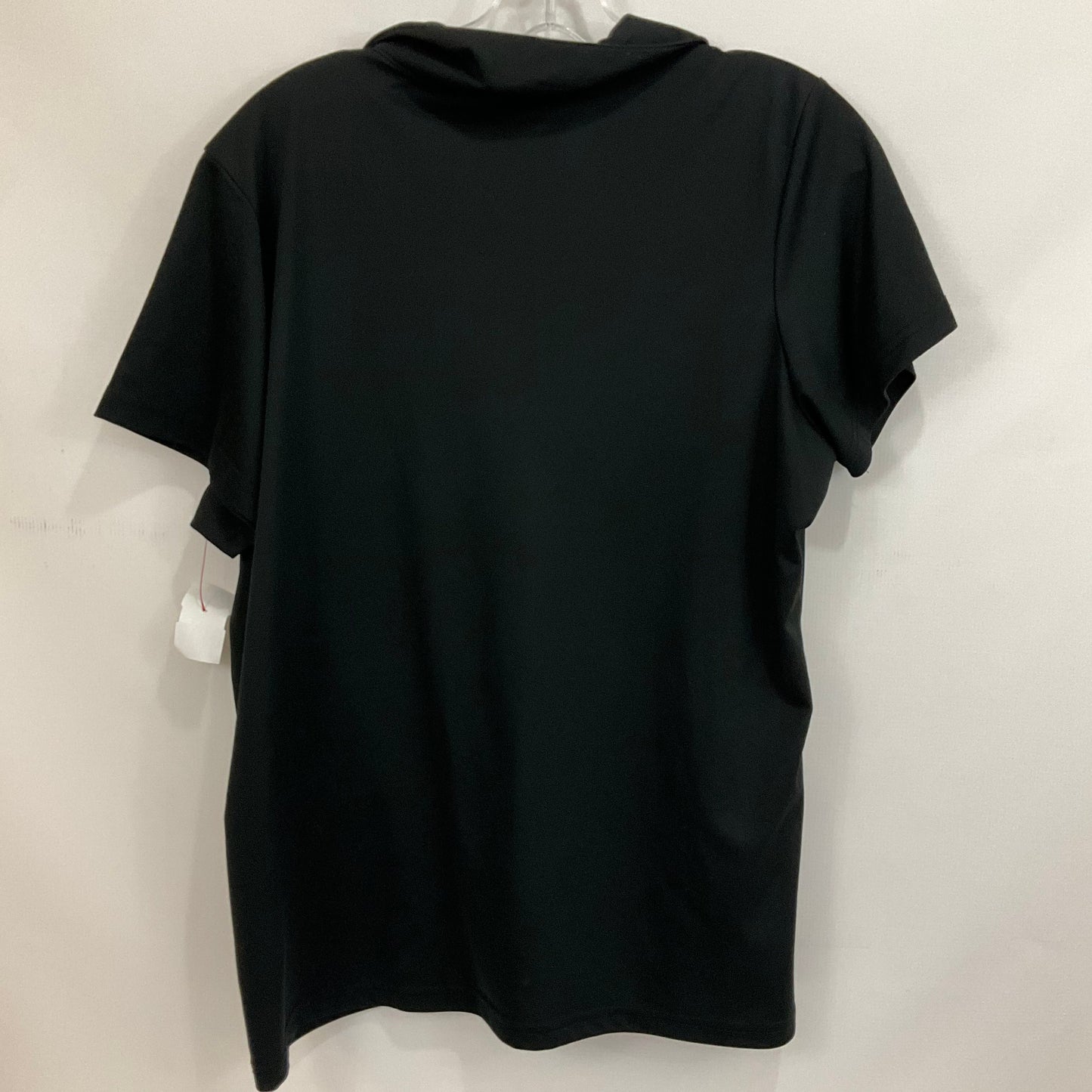 Black Athletic Top Short Sleeve Clothes Mentor, Size 2x