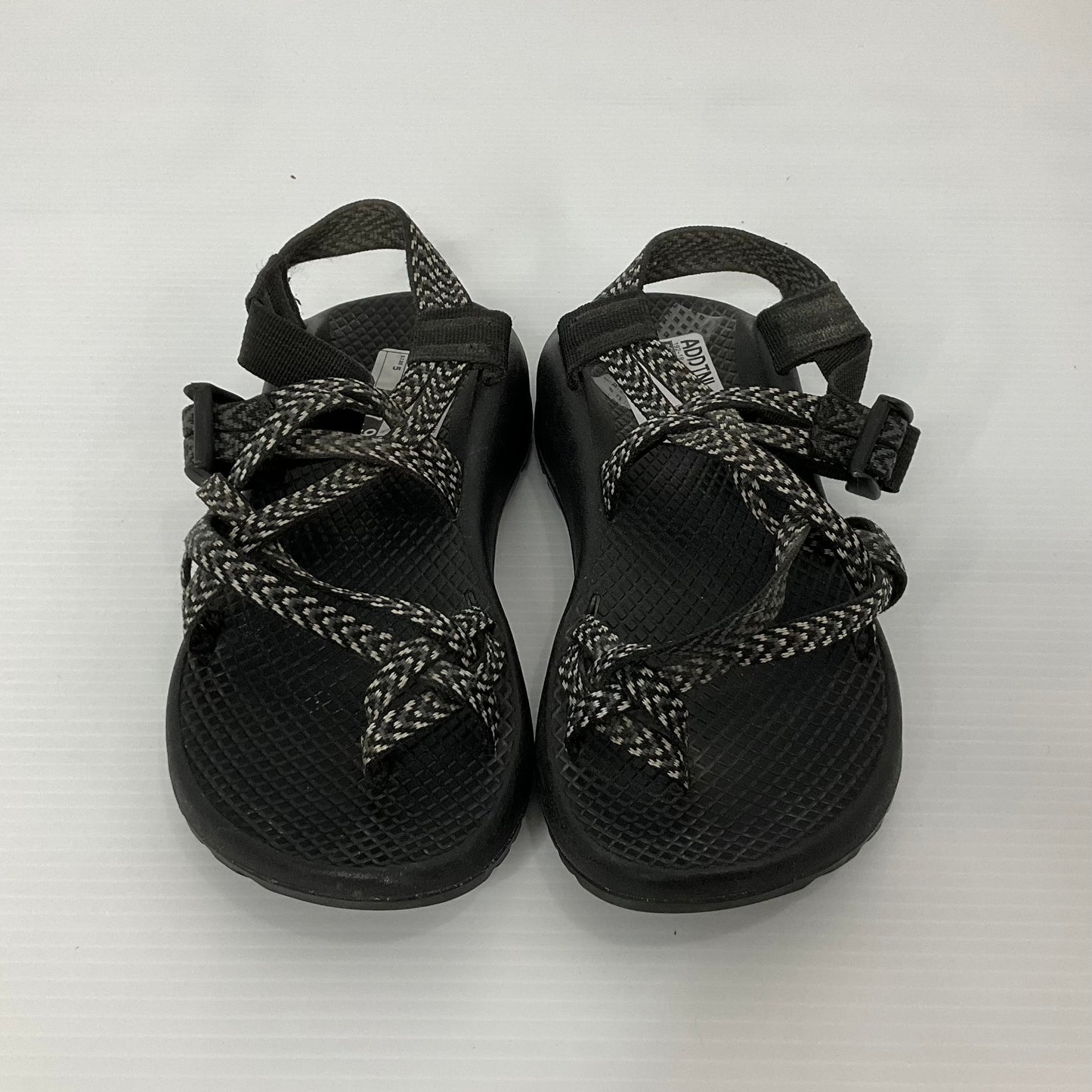 Black Sandals Flats Chacos, Size 5