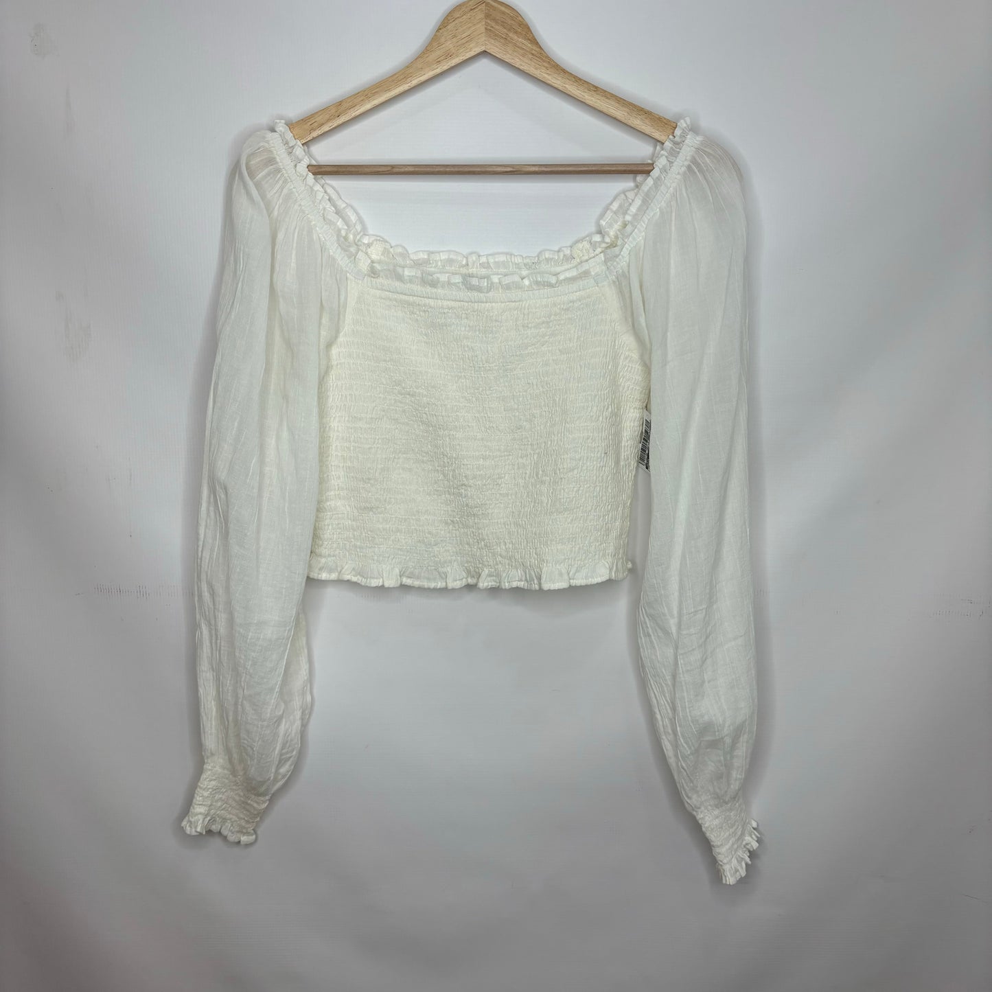 White Top Long Sleeve Aerie, Size S