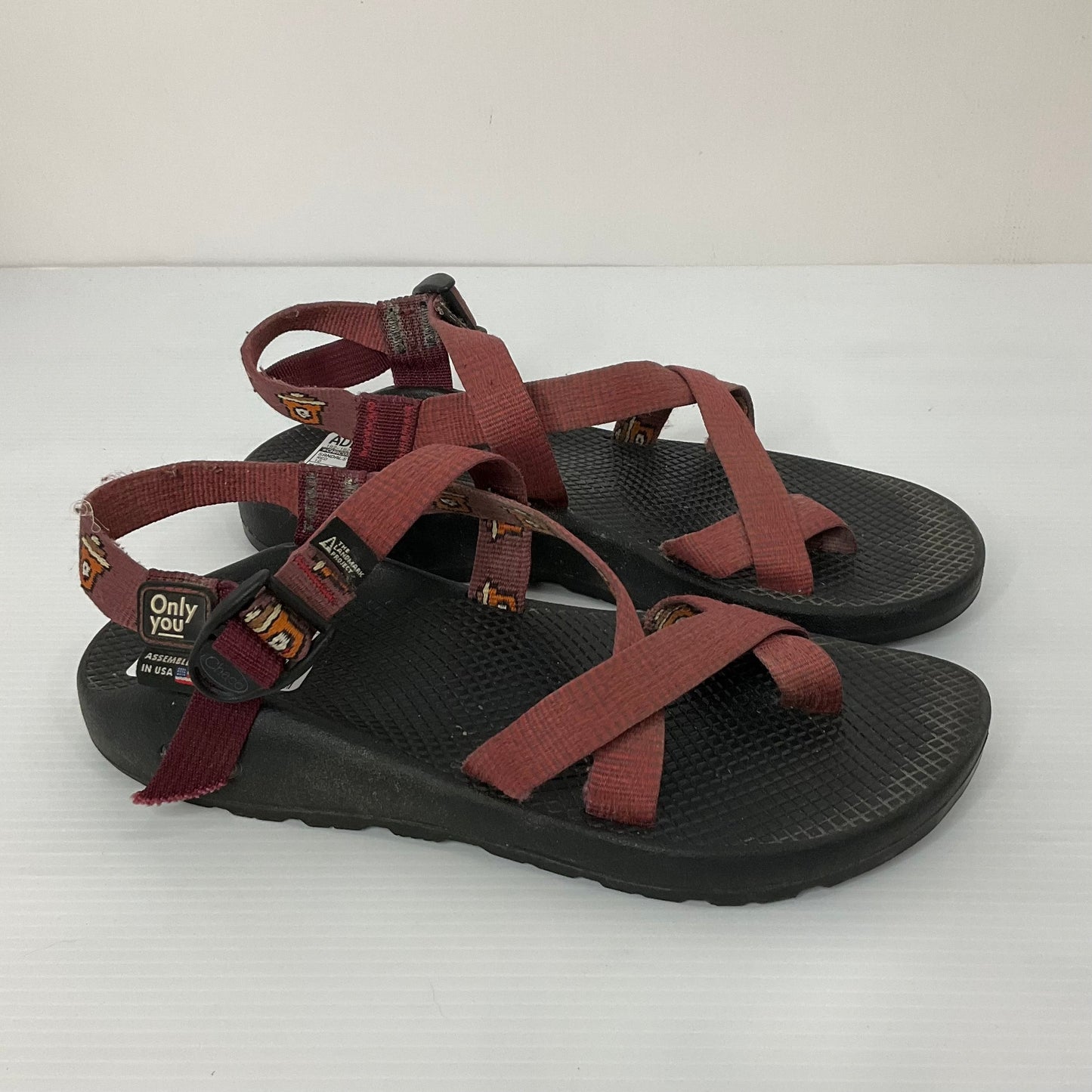 Red Sandals Sport Chacos, Size 10