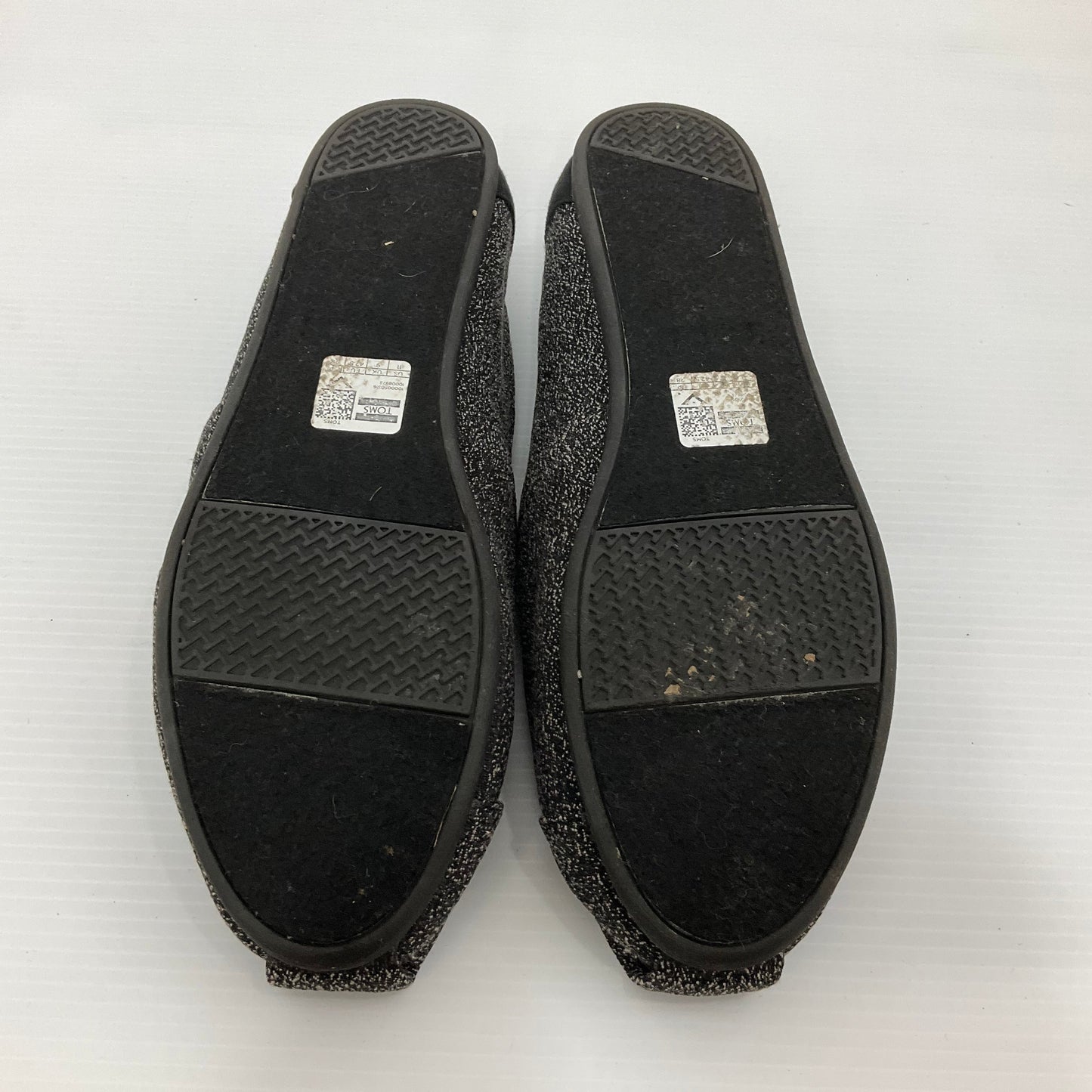Grey Shoes Flats Toms, Size 11
