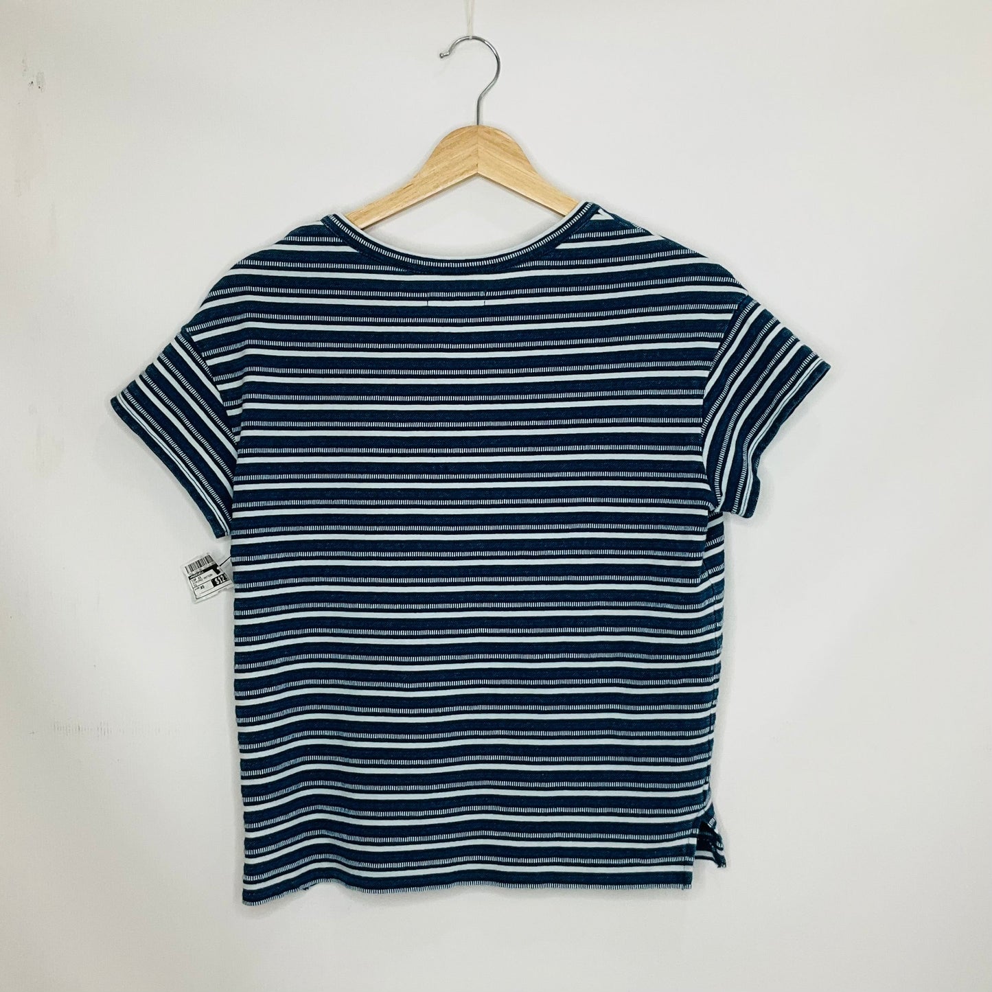 Top Short Sleeve By Madewell In Striped Pattern, Size: Xs