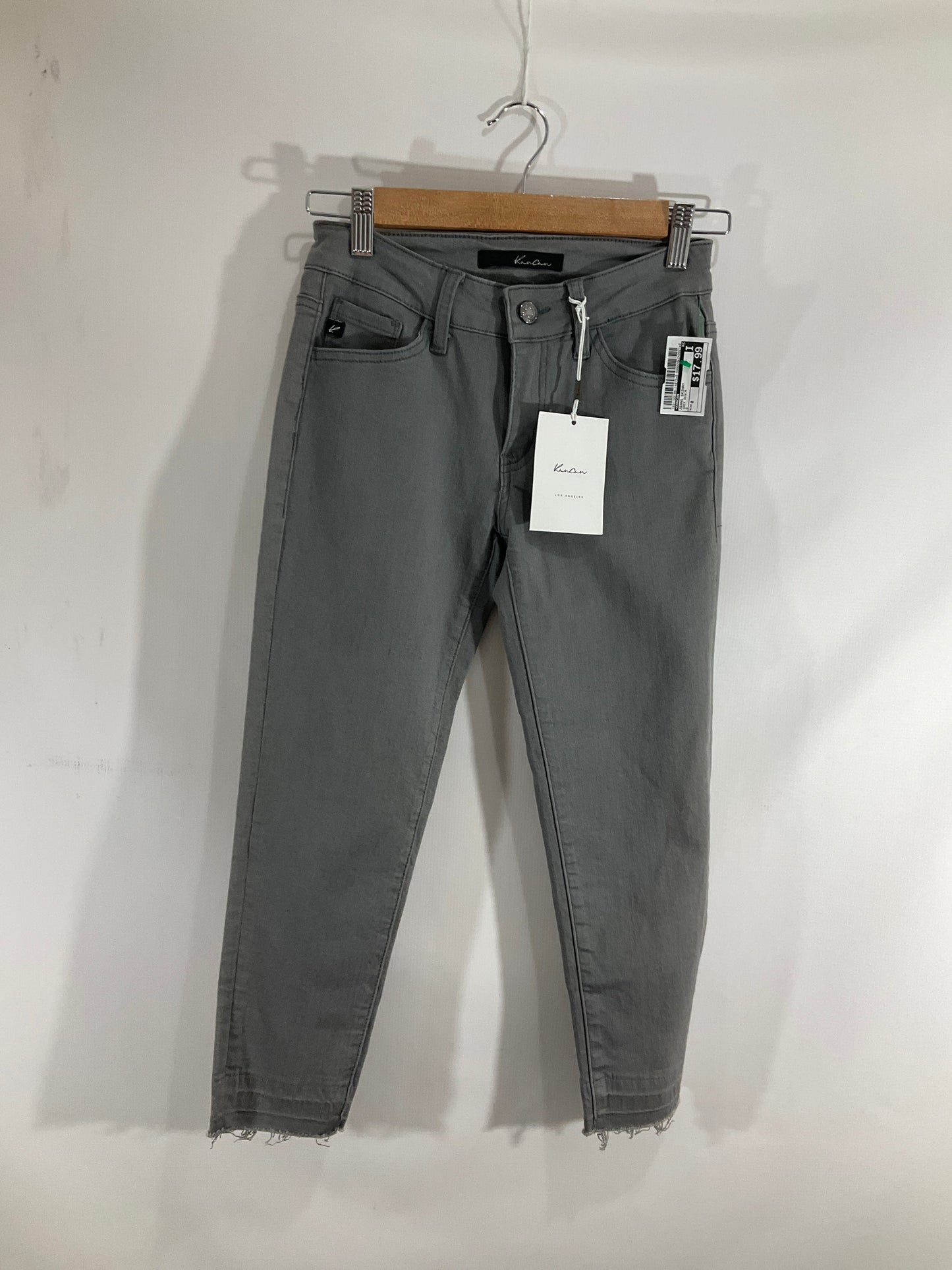 Jeans Skinny By Kancan In Grey Denim, Size: 0