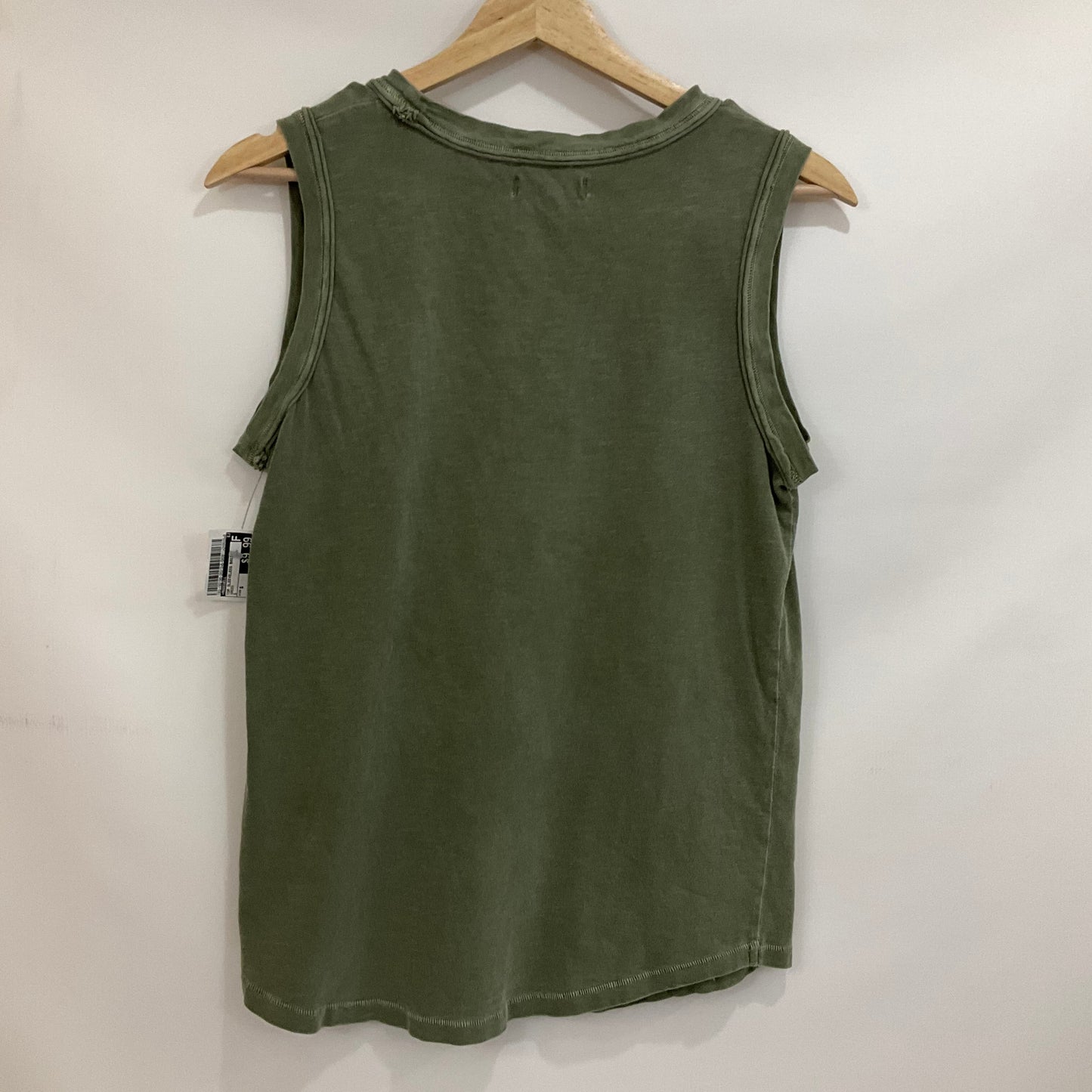 Green Top Sleeveless Basic Madewell, Size S