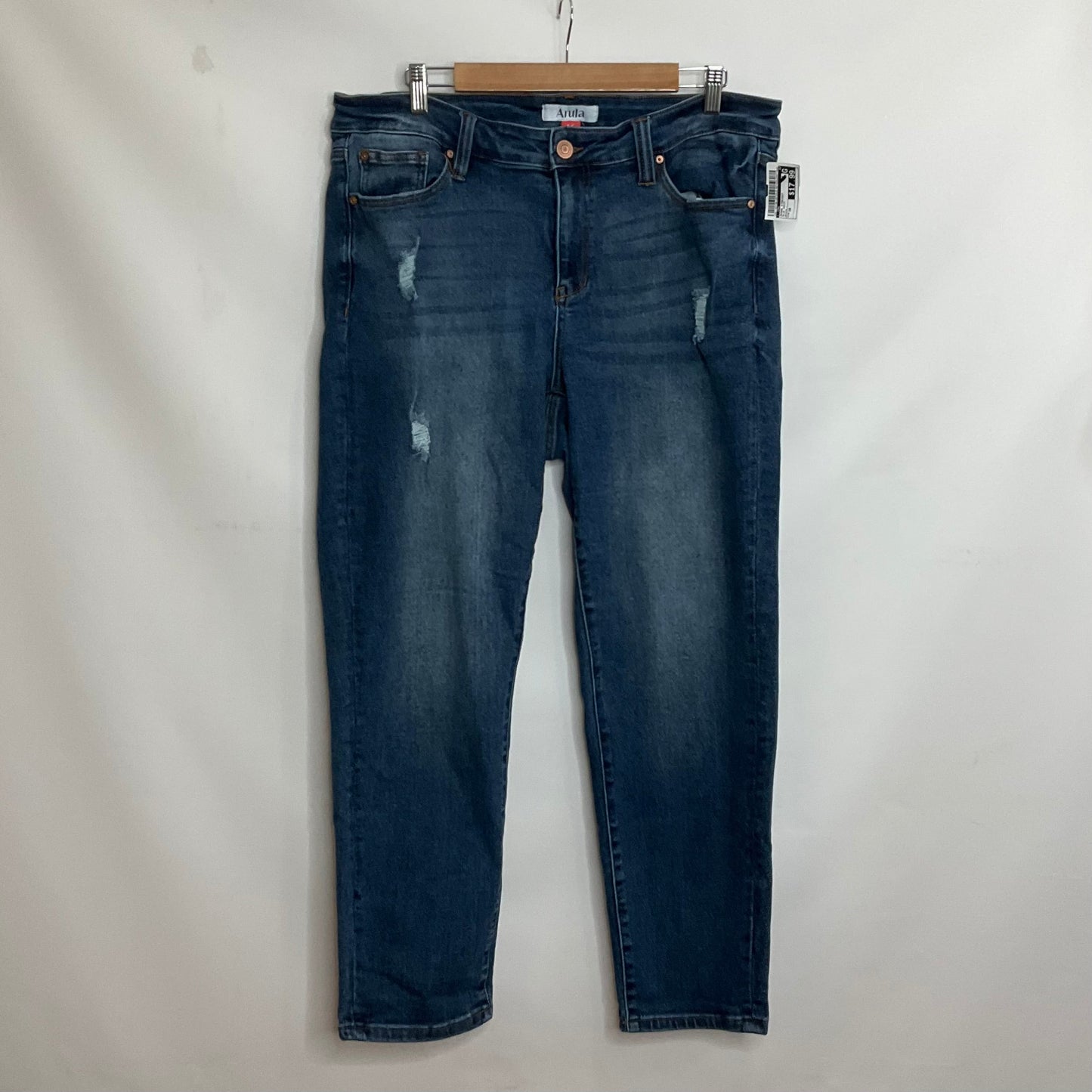 Blue Denim Jeans Straight Cmc, Size 16