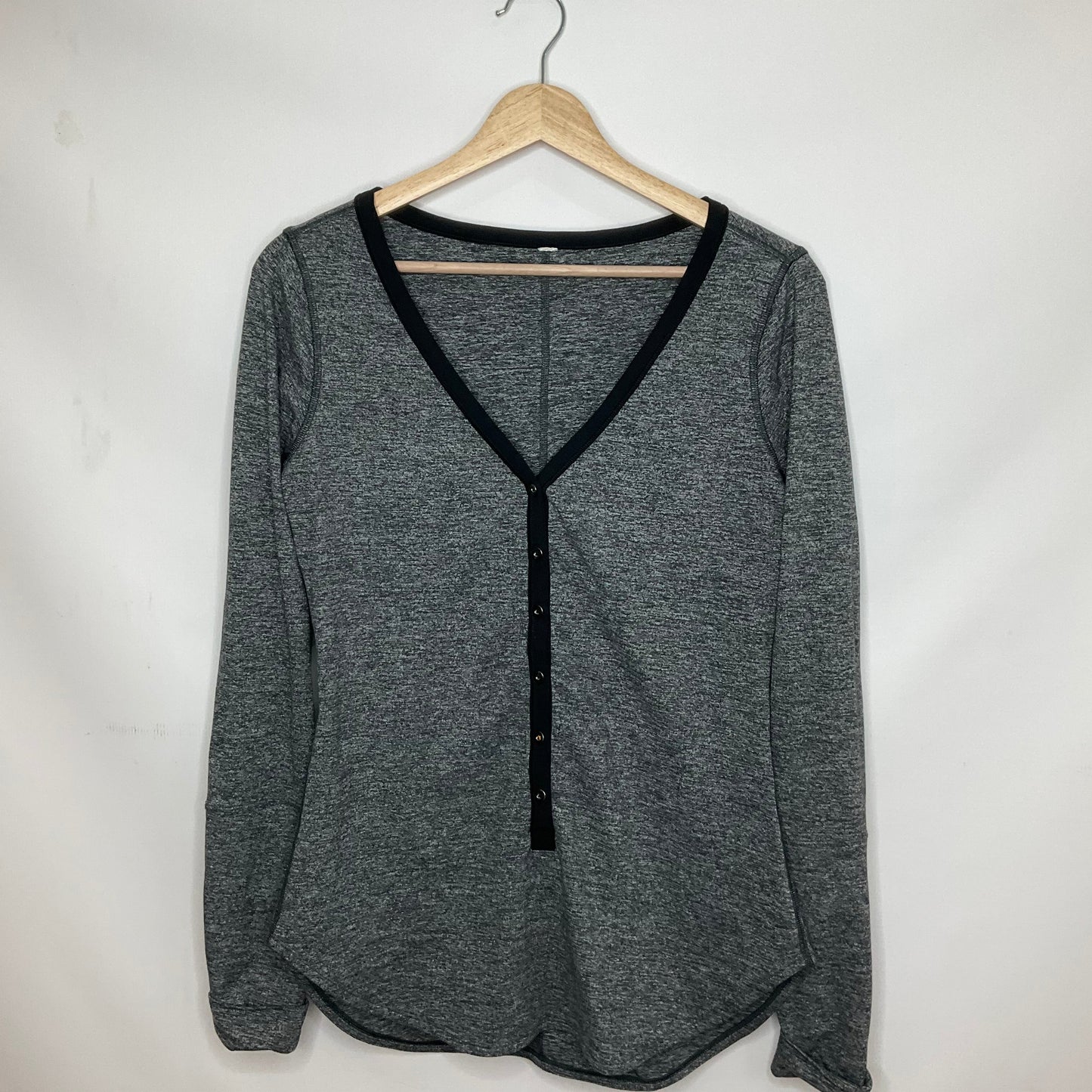 Grey Athletic Top Long Sleeve Crewneck Lululemon, Size 6