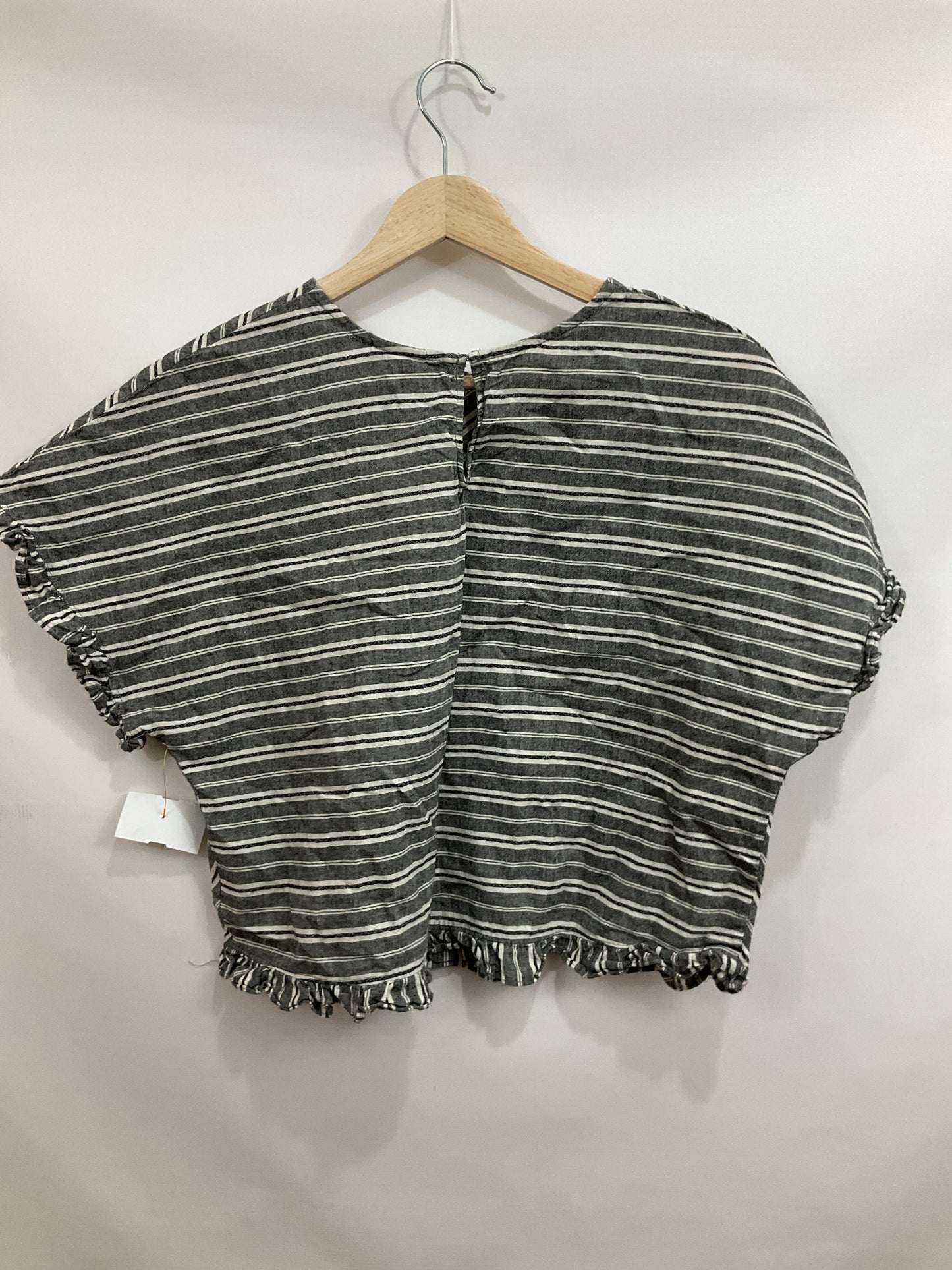 Top Short Sleeve By A New Day In Striped Pattern, Size: Xs