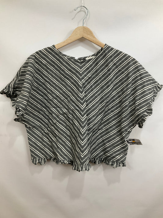 Top Short Sleeve By A New Day In Striped Pattern, Size: Xs