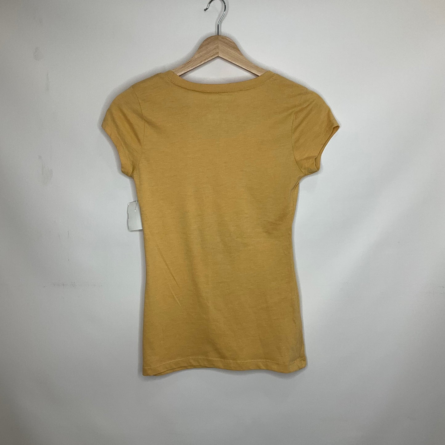 Yellow Top Short Sleeve Basic Cmf, Size Xs