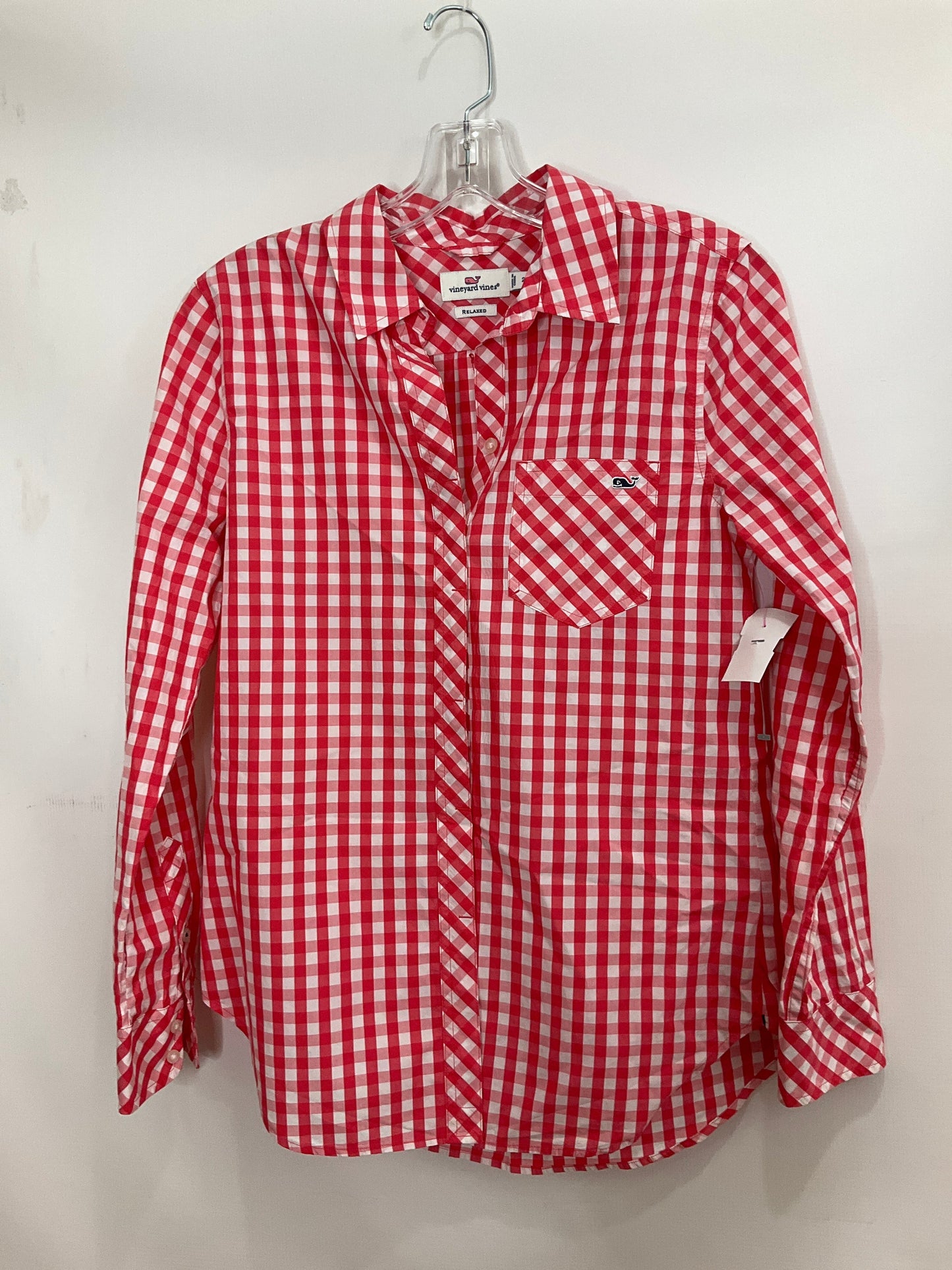 Red & White Top Long Sleeve Vineyard Vines, Size 2