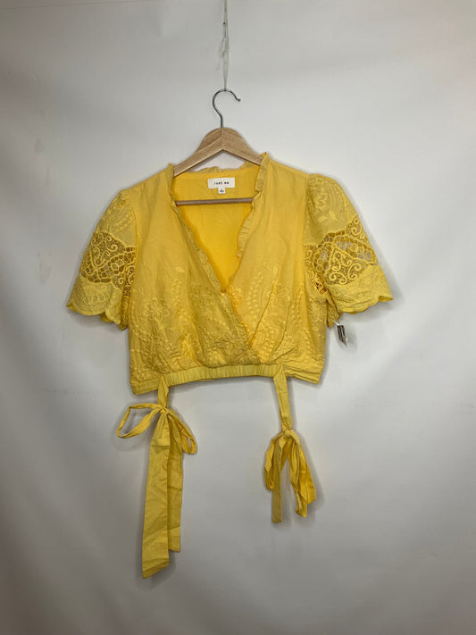 Yellow Top Short Sleeve Cme, Size M