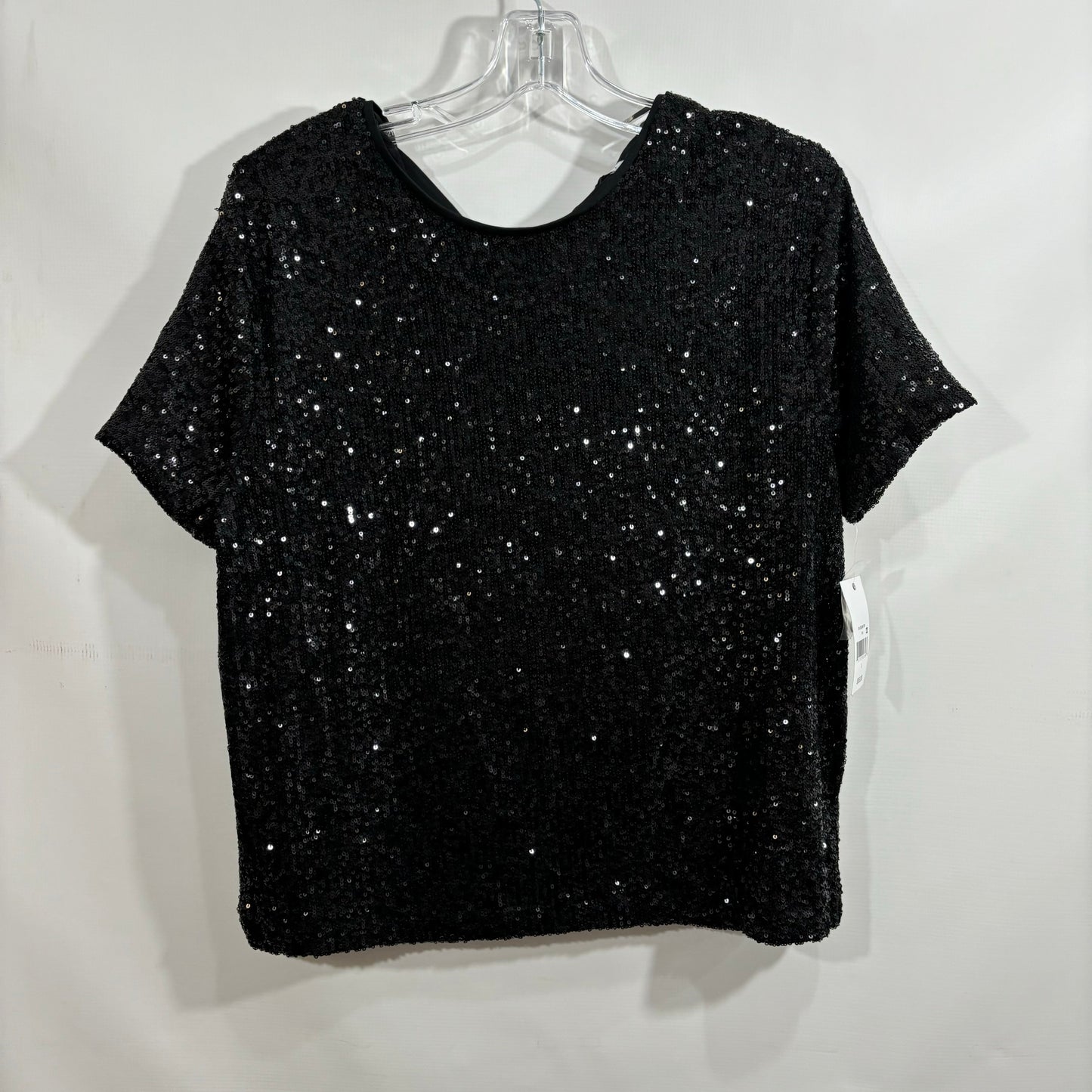 Top Short Sleeve By Ophelia Roe In Black, Size: L